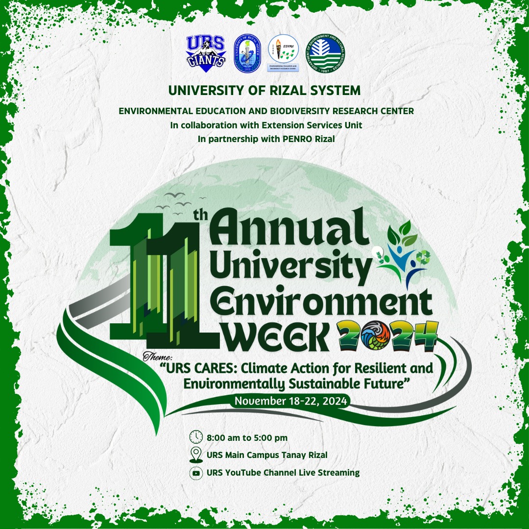 𝐇𝐨𝐨𝐫𝐚𝐲 𝐆𝐢𝐚𝐧𝐭𝐬! It's the 𝐔𝐑𝐒 𝟏𝟏𝐭𝐡 𝐀𝐧𝐧𝐮𝐚𝐥 𝐔𝐧𝐢𝐯𝐞𝐫𝐬𝐢𝐭𝐲 𝐄𝐧𝐯𝐢𝐫𝐨𝐧𝐦𝐞𝐧𝐭 𝐖𝐞𝐞𝐤 ...
