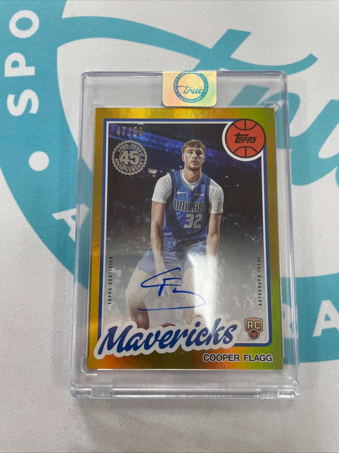 Cooper Flagg Topps Auto Gold /50- 4.5k OBO