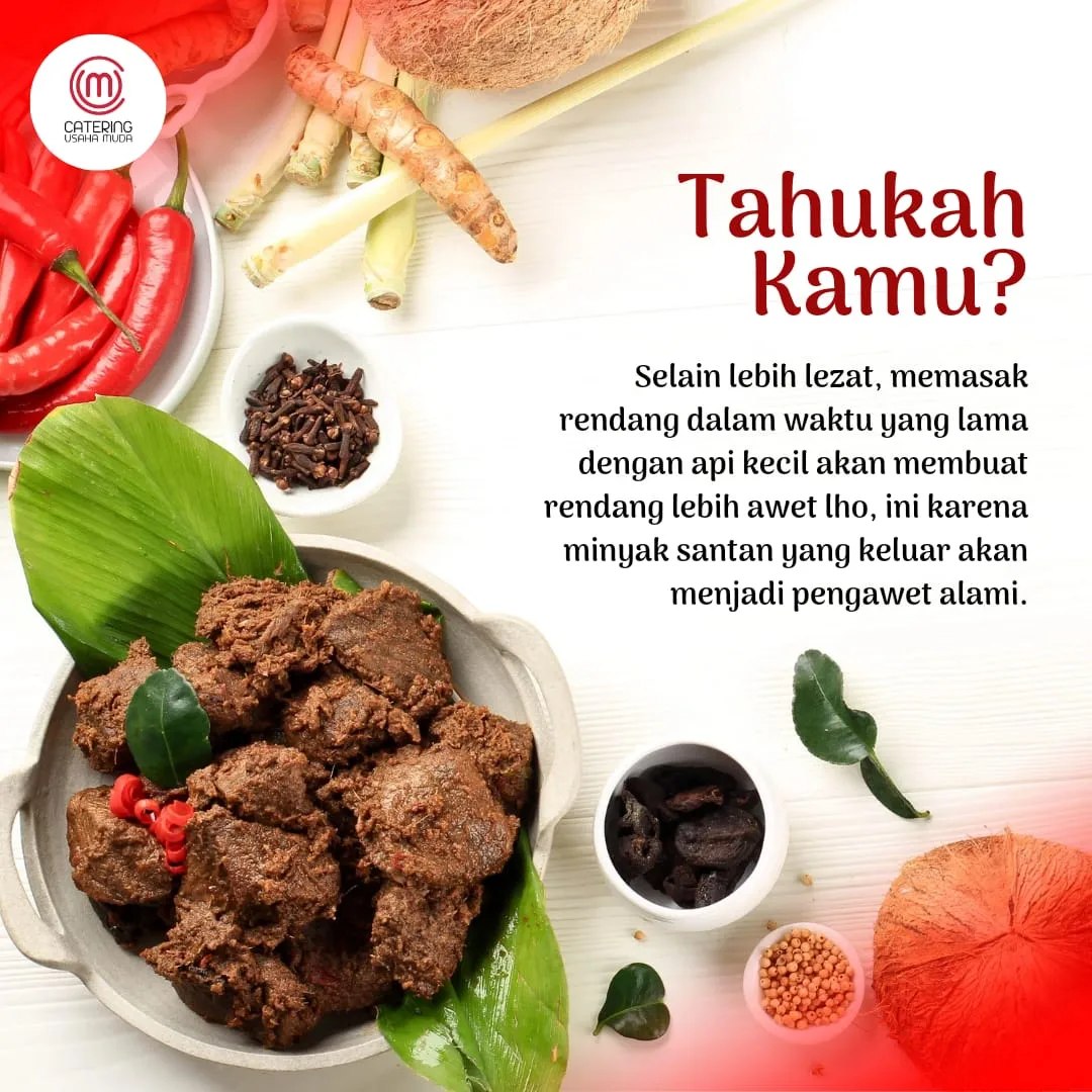 Catering - Rendang menjadi salah satu menu favorit yang sering diorder ...