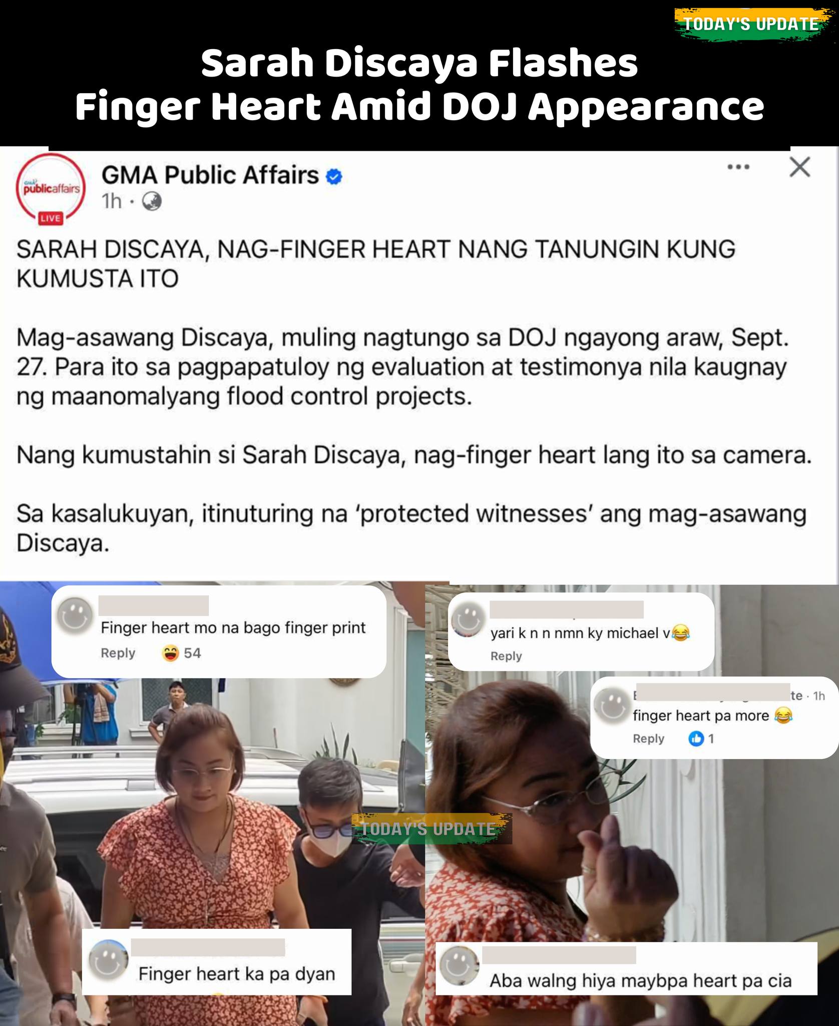 Today's - Sarah Discaya Flashes Finger Heart Amid DOJ Appearance ...