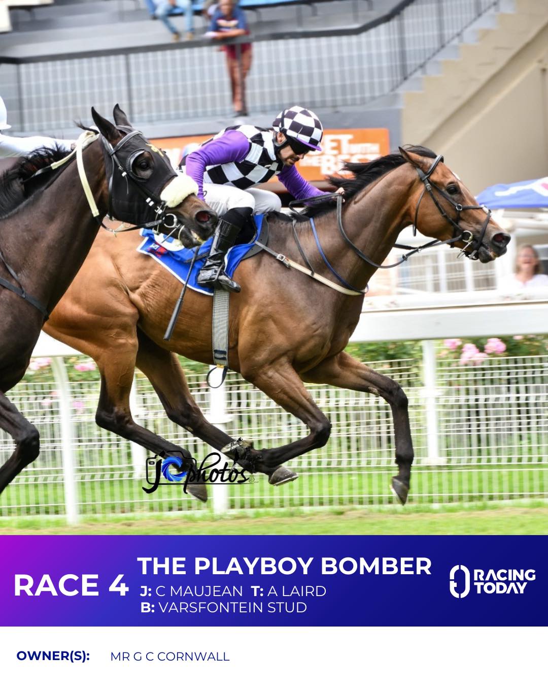 Racing - 🇿🇦 #Turffontein 3 January - Race 4🏇🏼 ⭐ THE PLAYBOY BOMBER ...