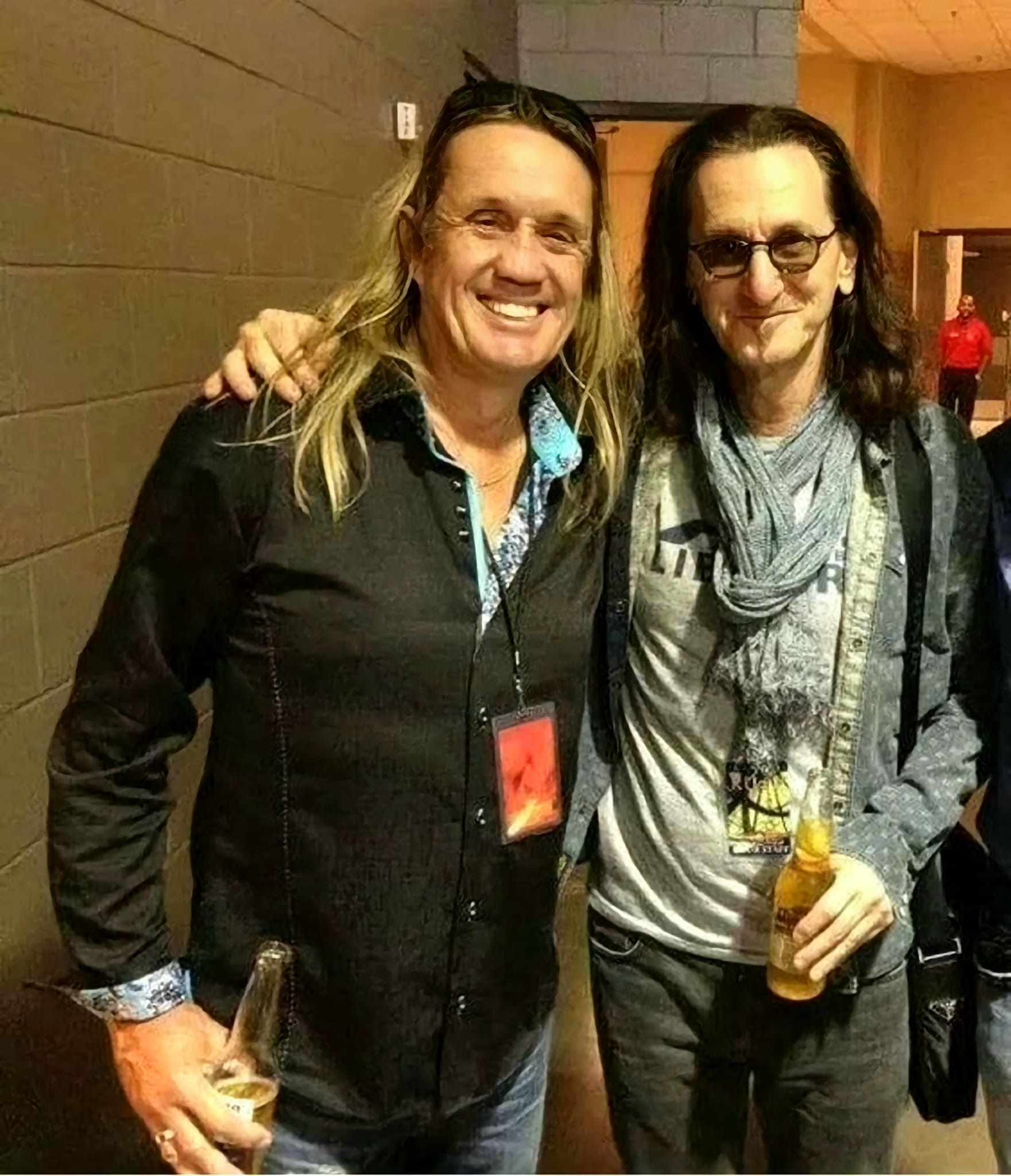 Iron Maiden and Rush musicians together