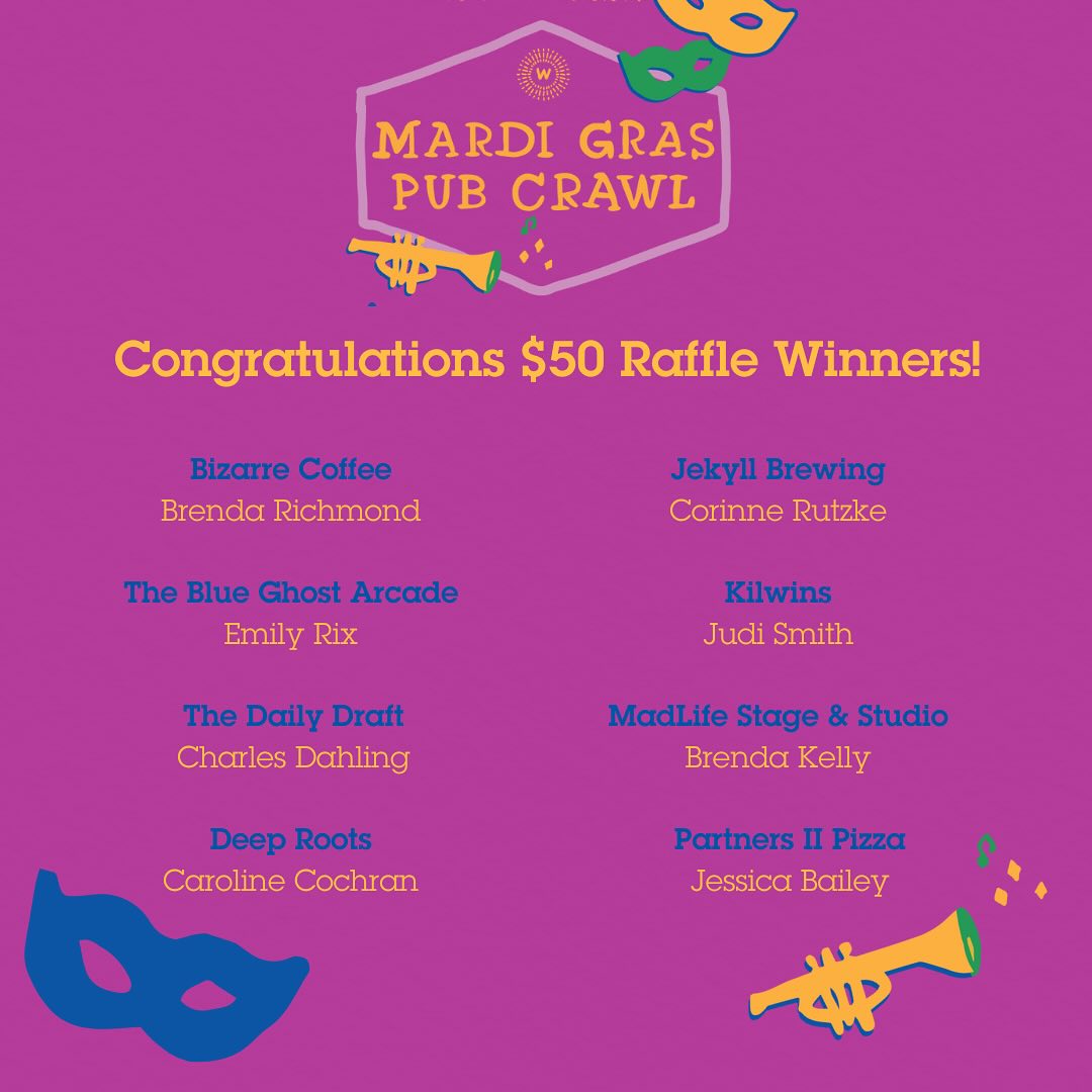 Congrats to all the Mardi Gras Pub... - Downtown Woodstock