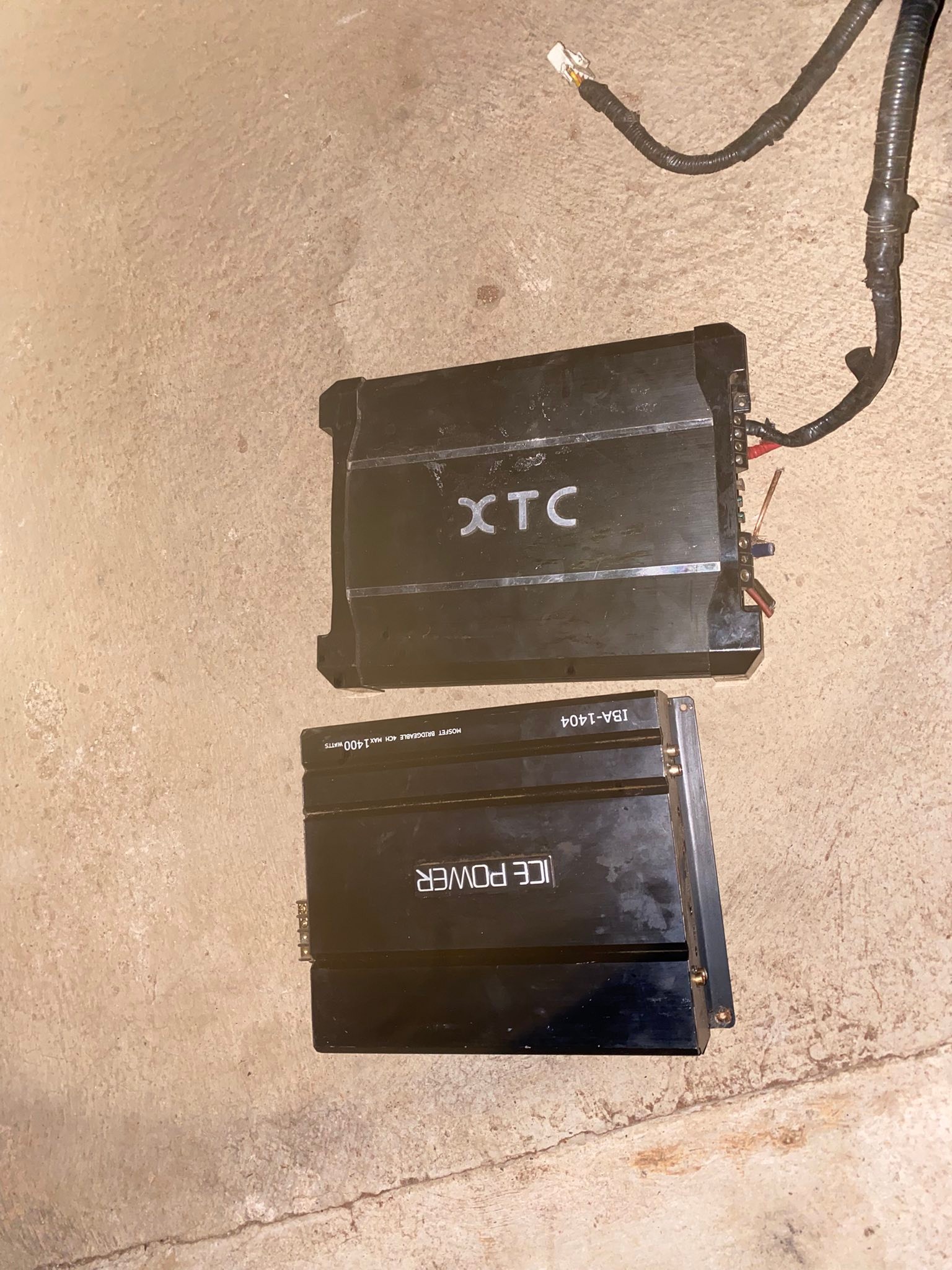 XTC 7000w and ICE POWER 1400w amplifiers for sale