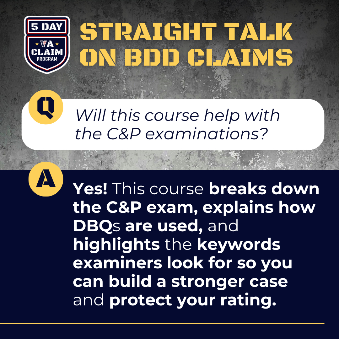 VetsForever - BDD is different from every other VA claim,... | Facebook
