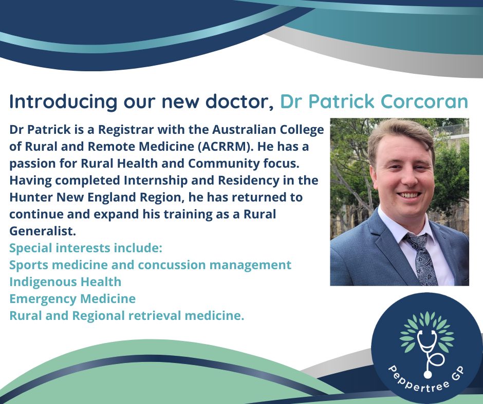 Peppertree - We are very excited to welcome Dr Patrick Corcoran to ...