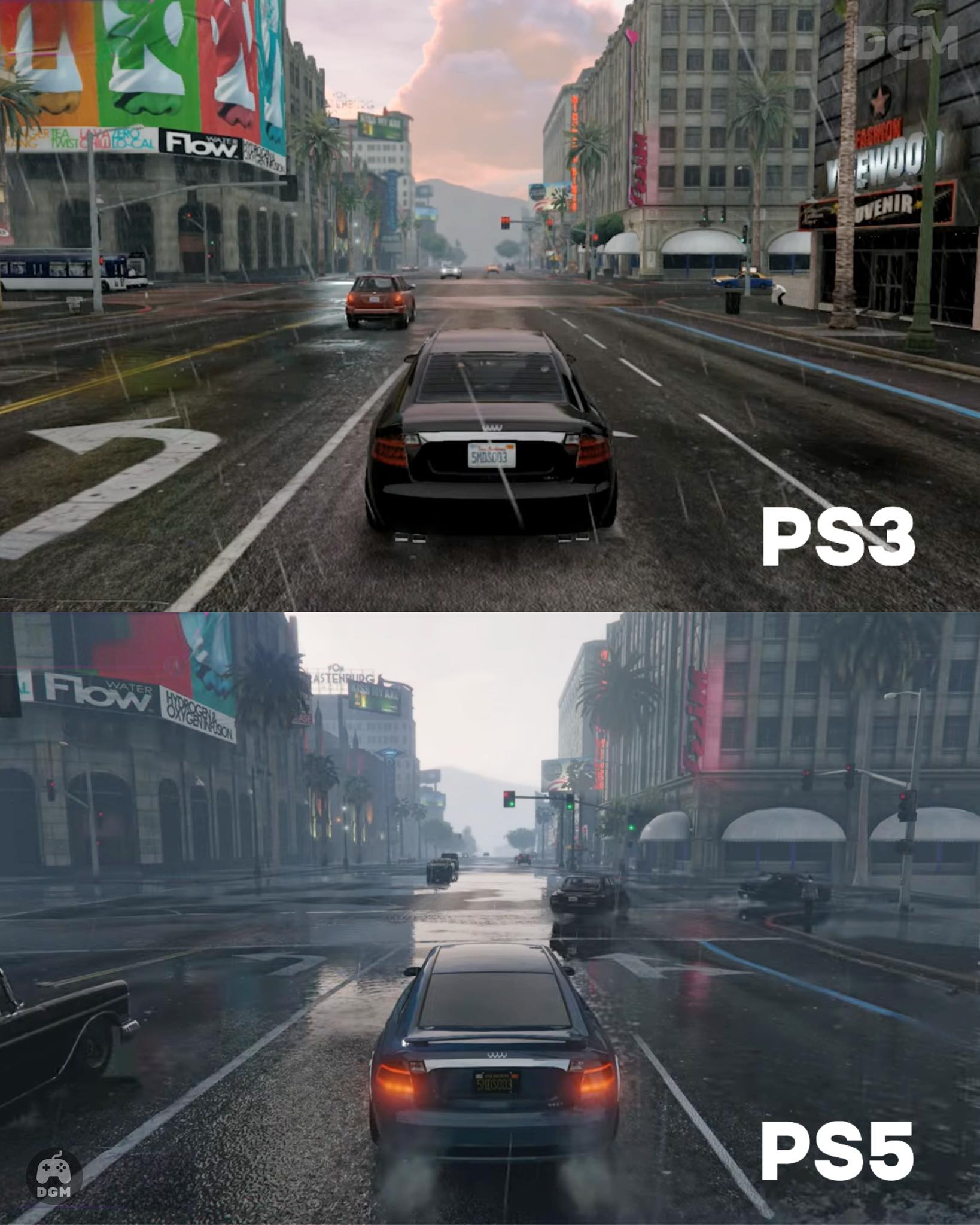 GTA V Then vs Now 🔥 PS3 vs PS5 #GTAV Flow Flow 10円 FWDO MEIN
