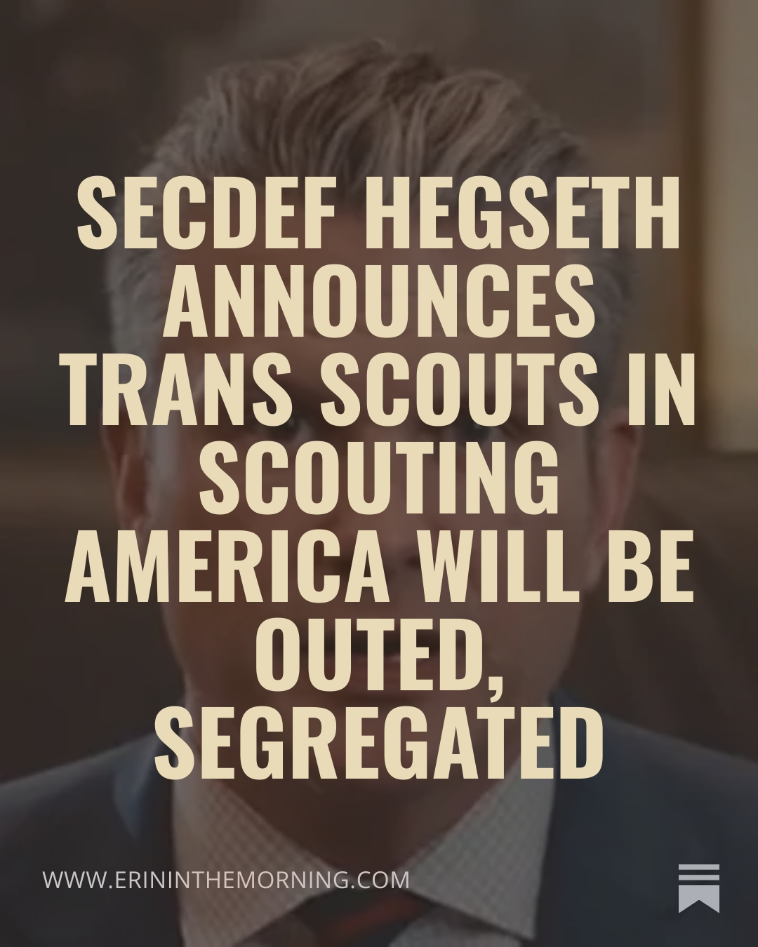 Erin - Defense Secretary Pete Hegseth has announced that under a new ...
