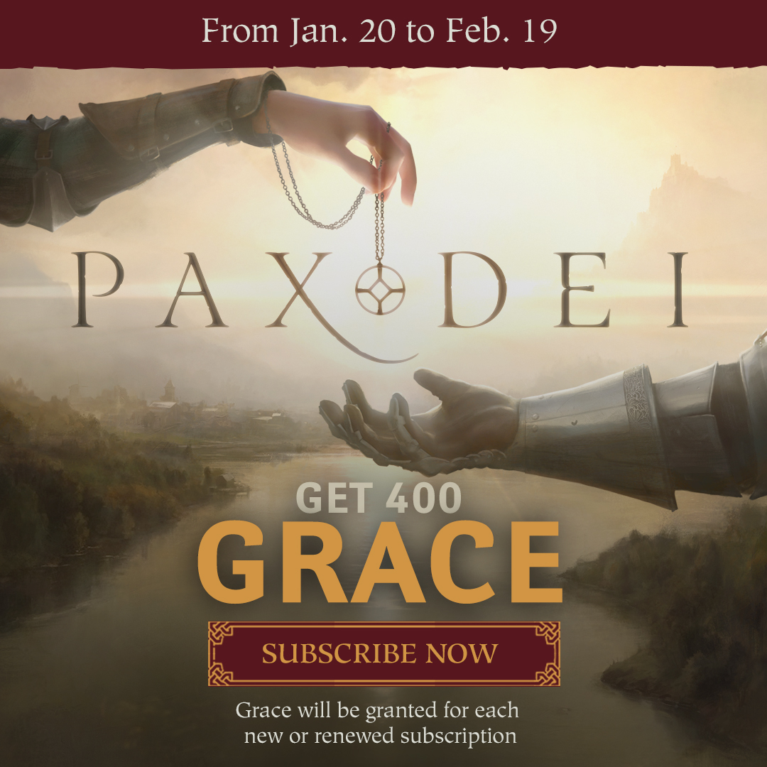 Play Pax Dei - 🎁 Subscribe & Get 400 Grace From Jan 20 to... | Facebook