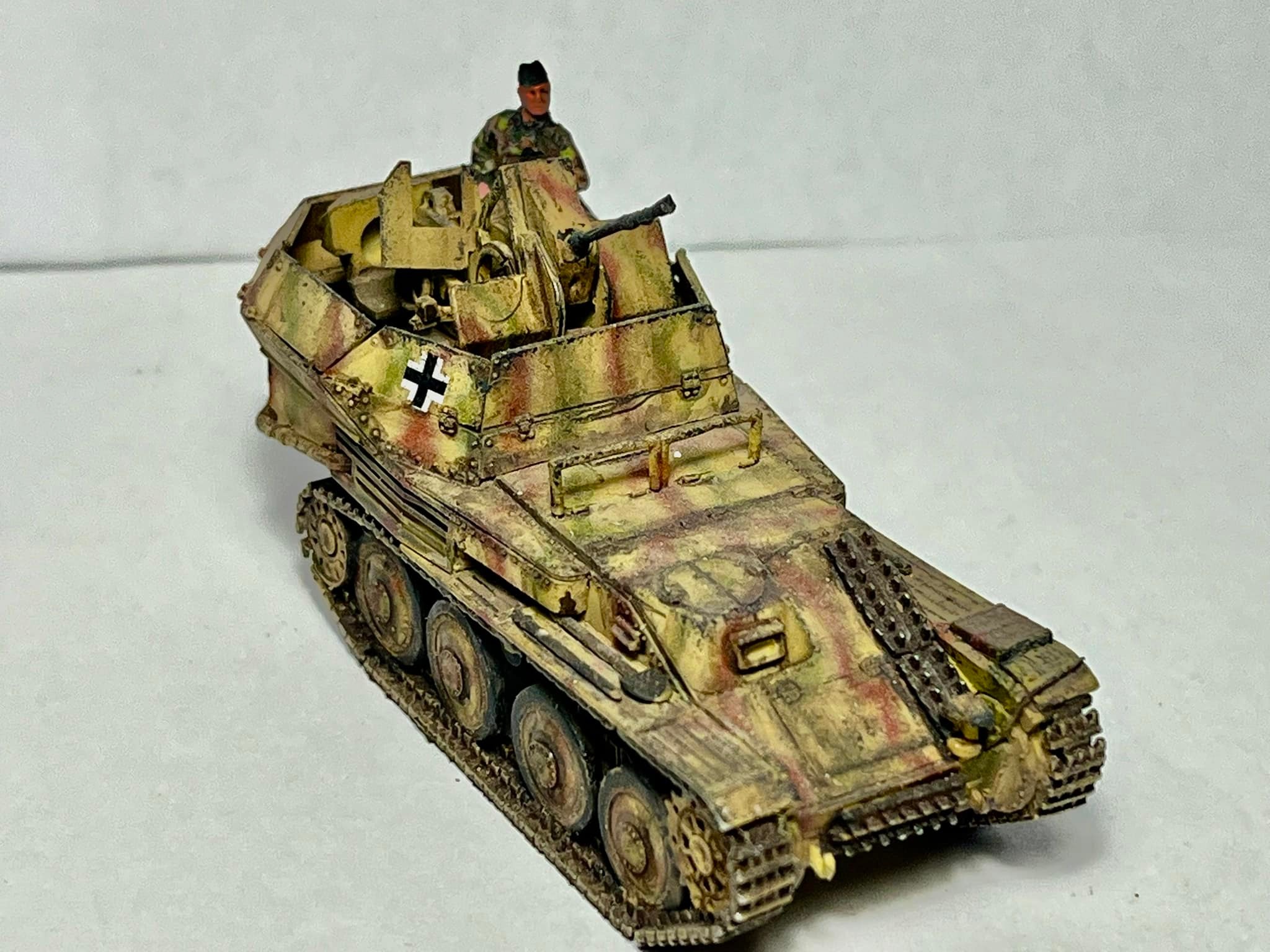 Modellino Carro Armato Sd.Kfz. 140 Flakpanzer 38(t) Gepard &ndash; 1/72 Amercom