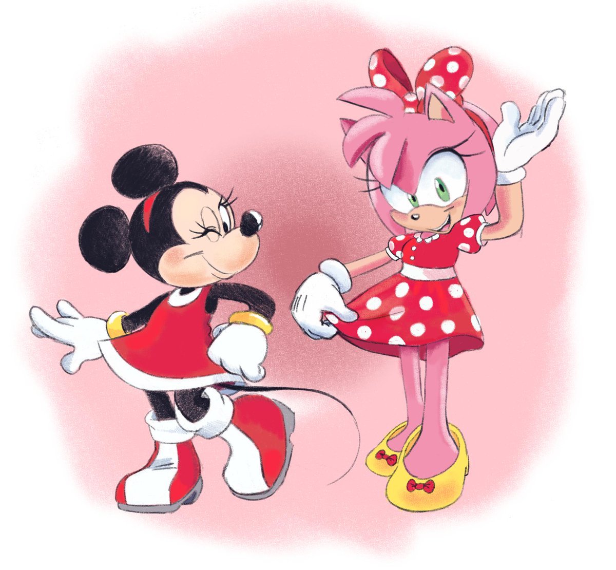 Since I like Mickey Mouse and Sonic, I'd like to share this photo