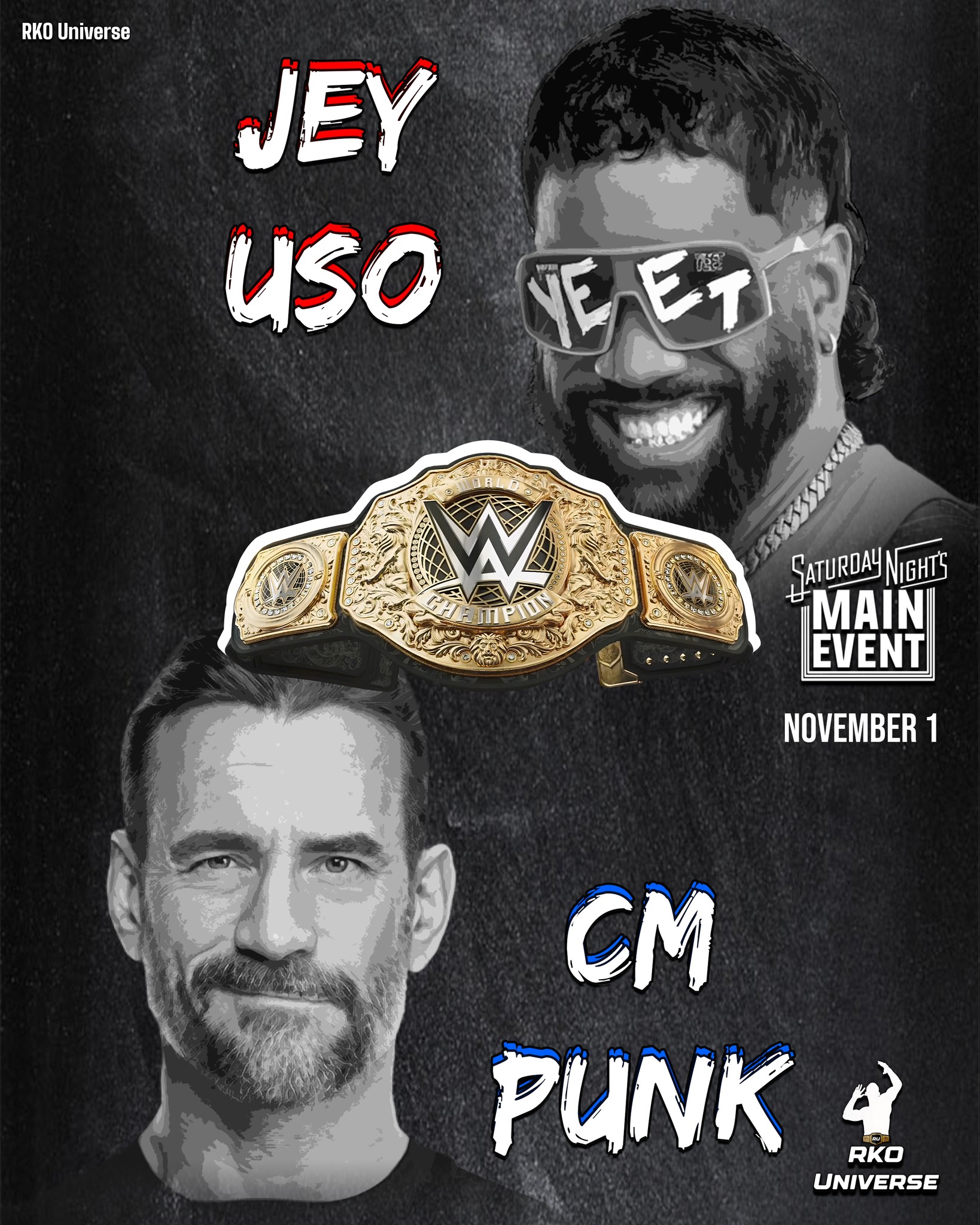 RKO - 🚨 Confirmed: CM Punk and Jey Uso clash at WWE Saturday Night’s ...