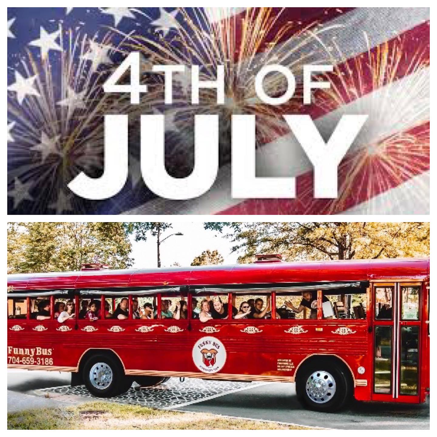 Funny Bus - Happy 4th of July from all of us here at the...
