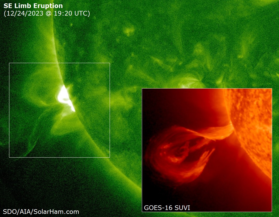 An eruption registering as a... - Space Weather by SolarHam