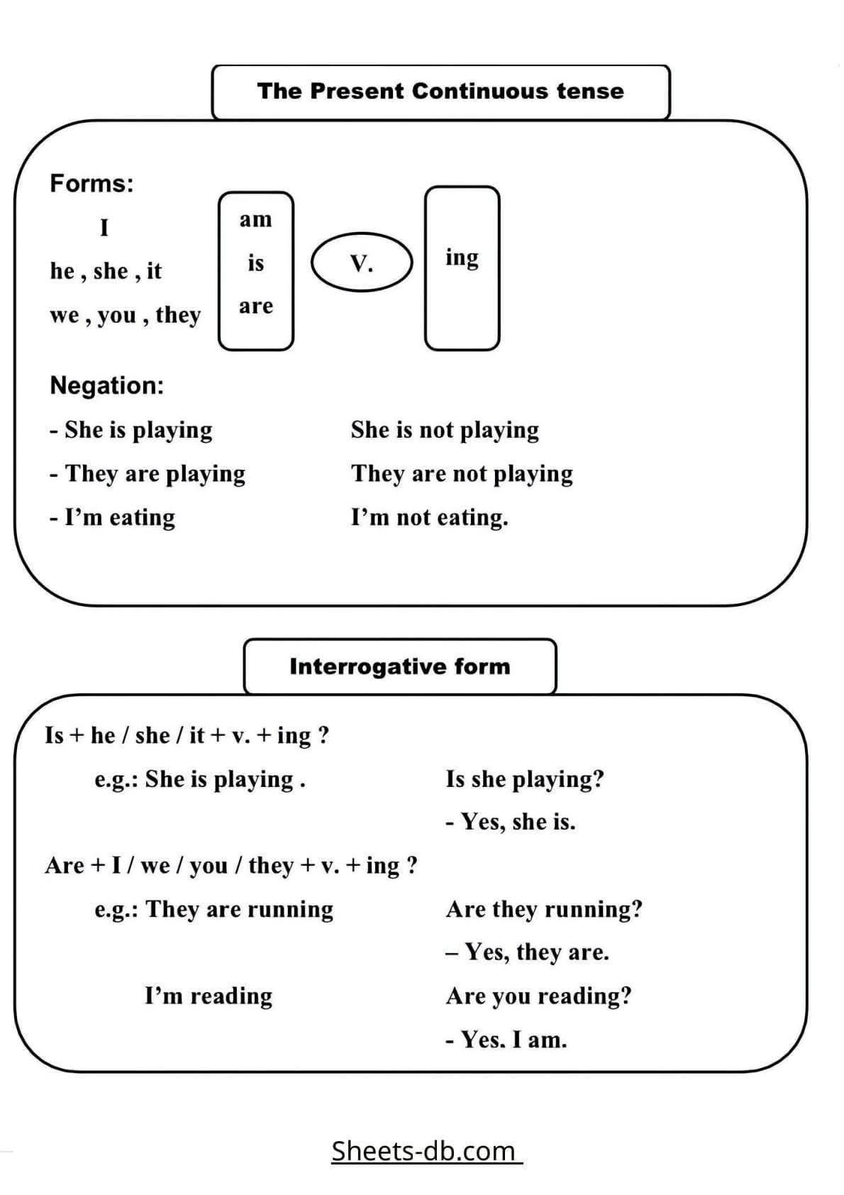 Worksheets pdf from Sheets Database | Facebook