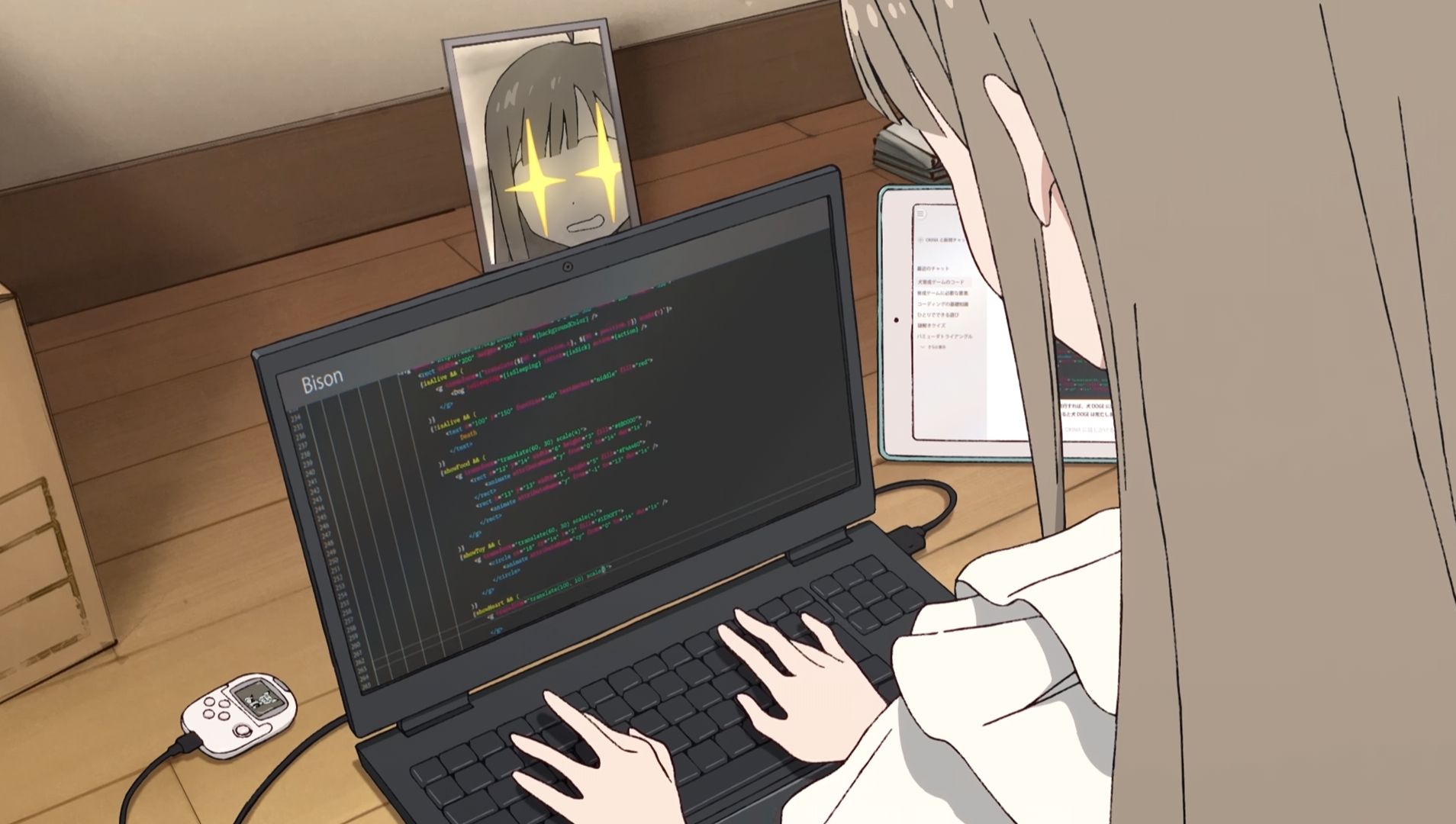Haruka - Nhìn ảnh thì ae coder mới biết kaguya đang code cái gì, chắc ...