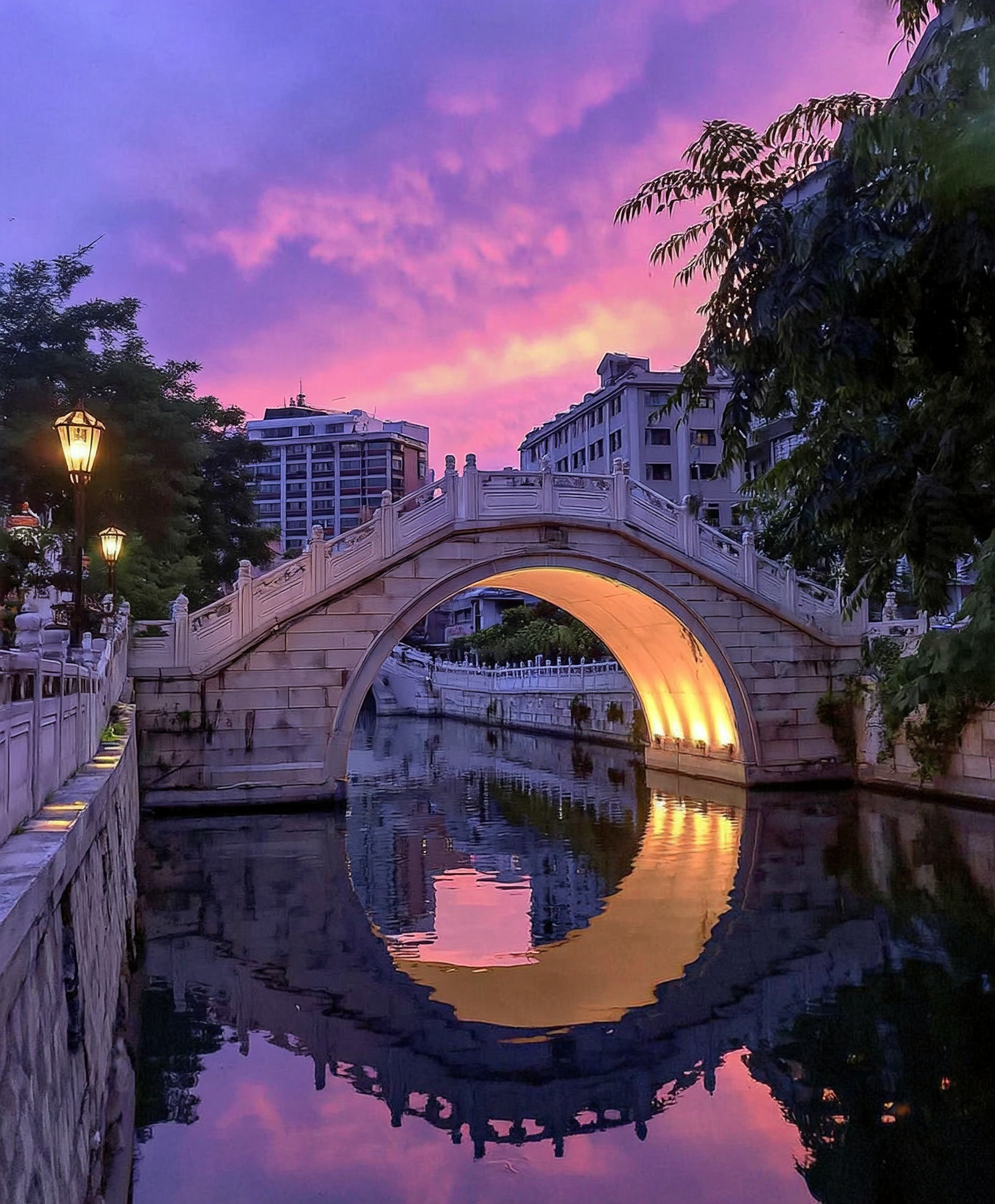 moon bridge This famous Moon Bridge in Yongqing Fang, Guangzhou is definitely