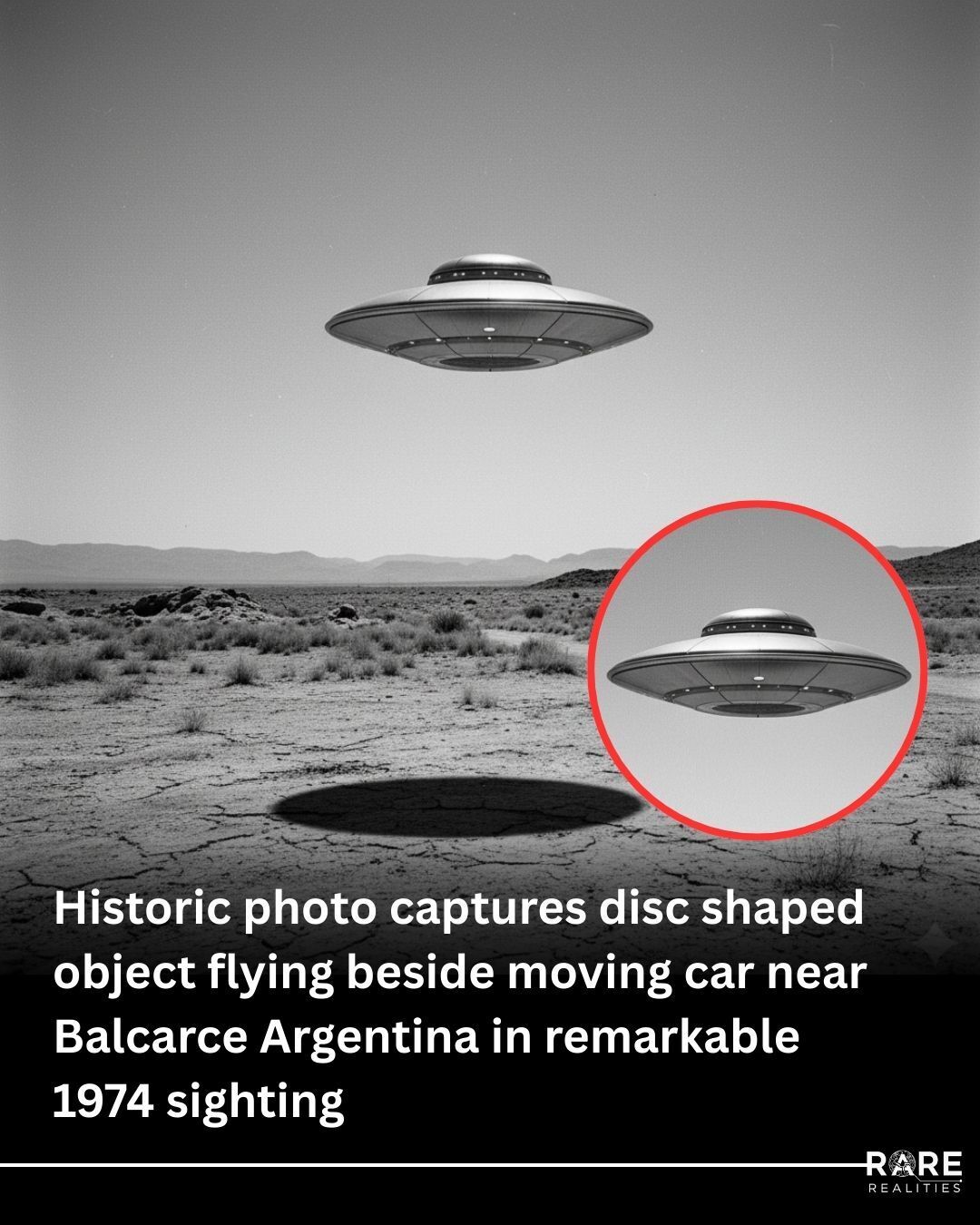 Rare - Disc shaped object pacing a moving car in Argentina stunned a ...