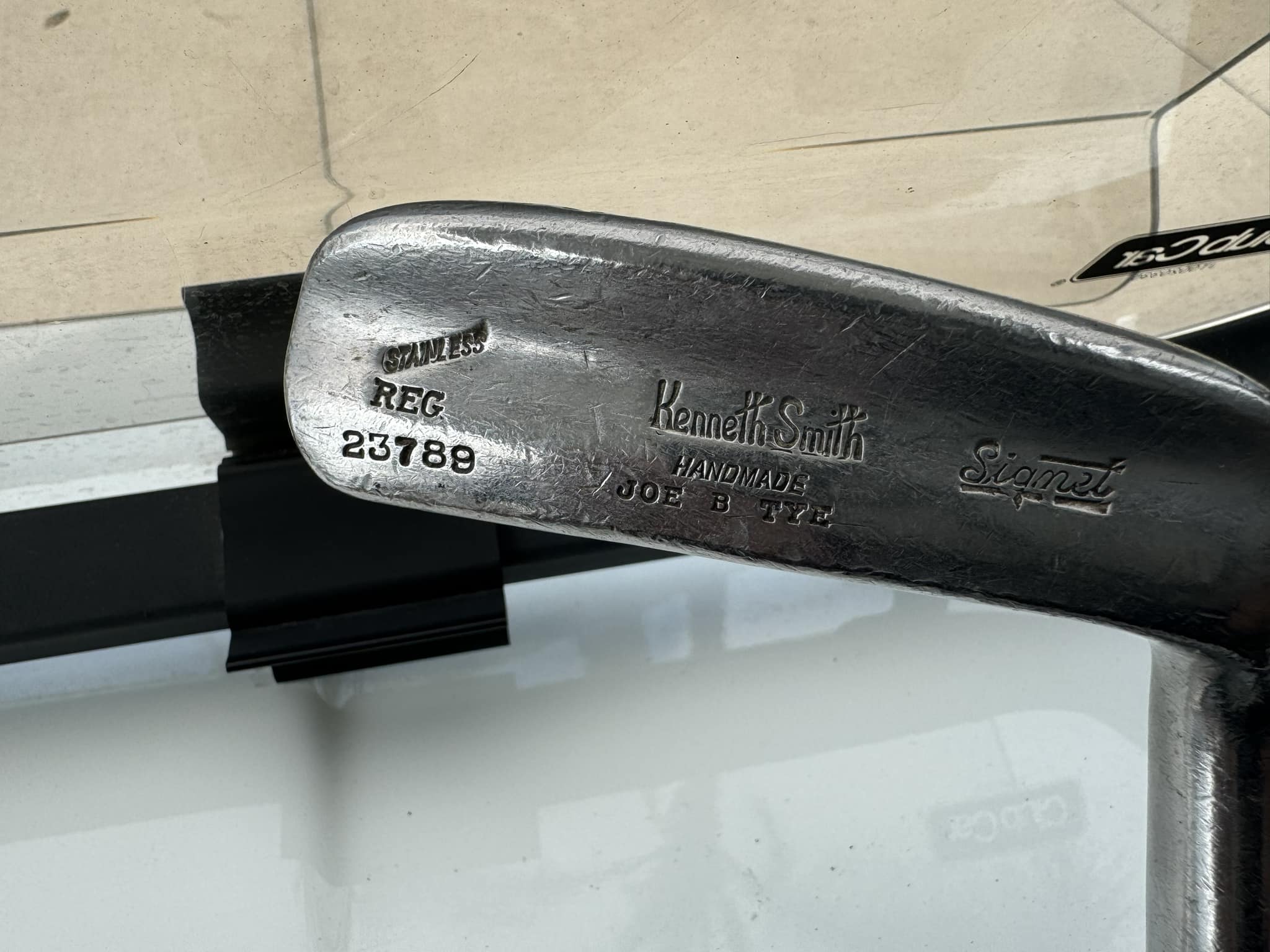 Just started using this putter that was hand made for my grandfather.