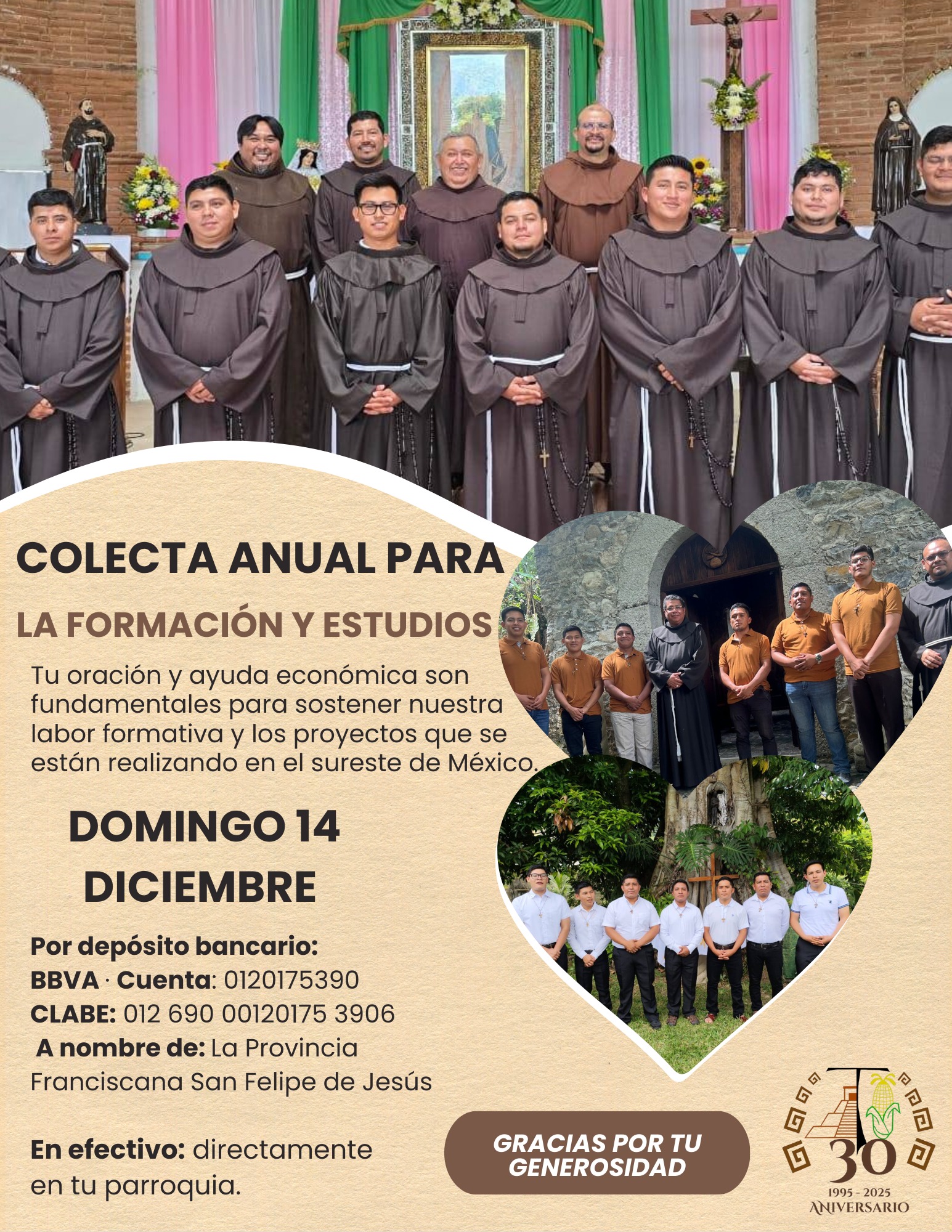 Provincia - Colecta Anual para la Formación 2025 Este 14 de diciembre ...