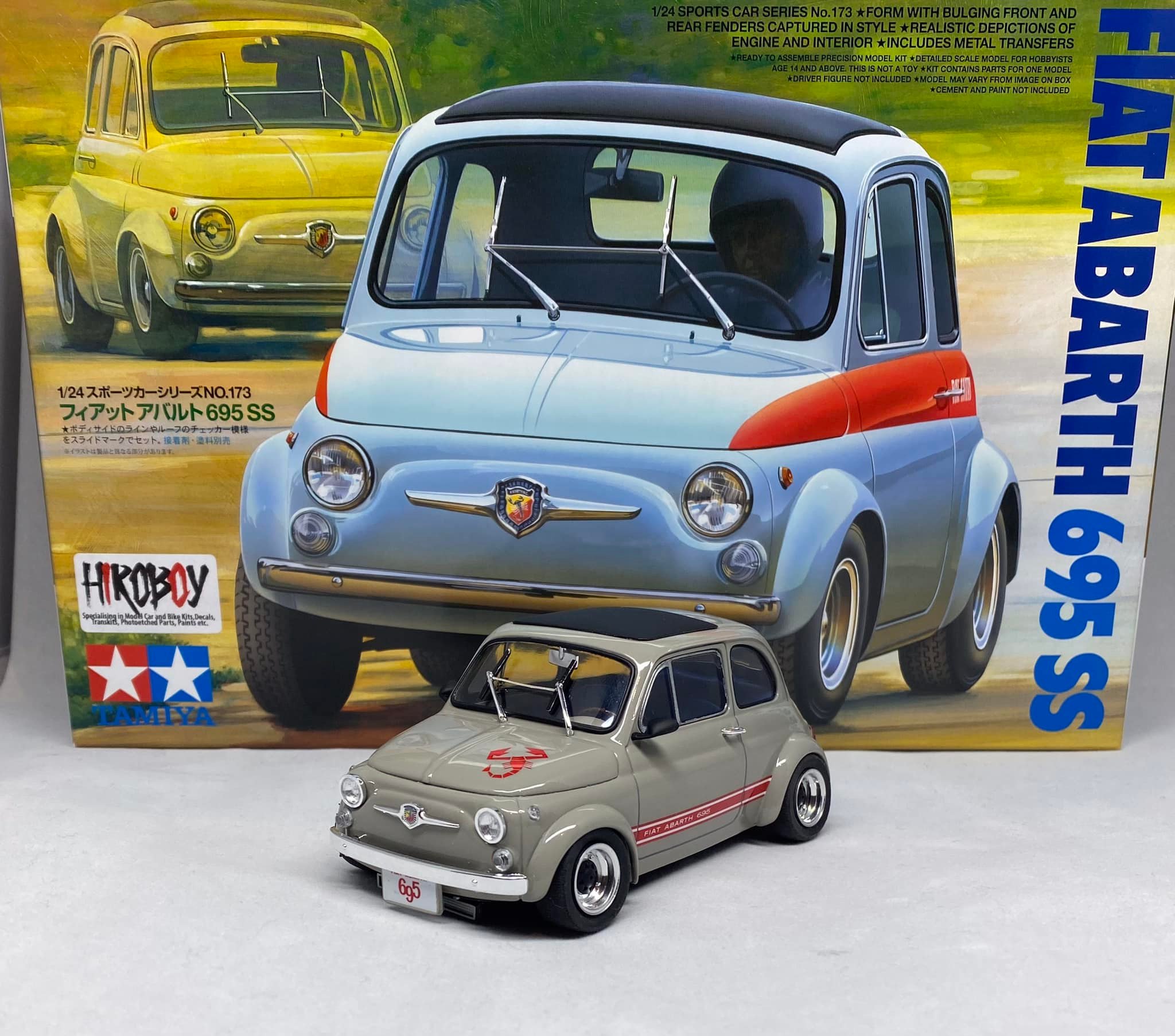 Finished the Tamiya 1/24 Fiat Abarth 695ss