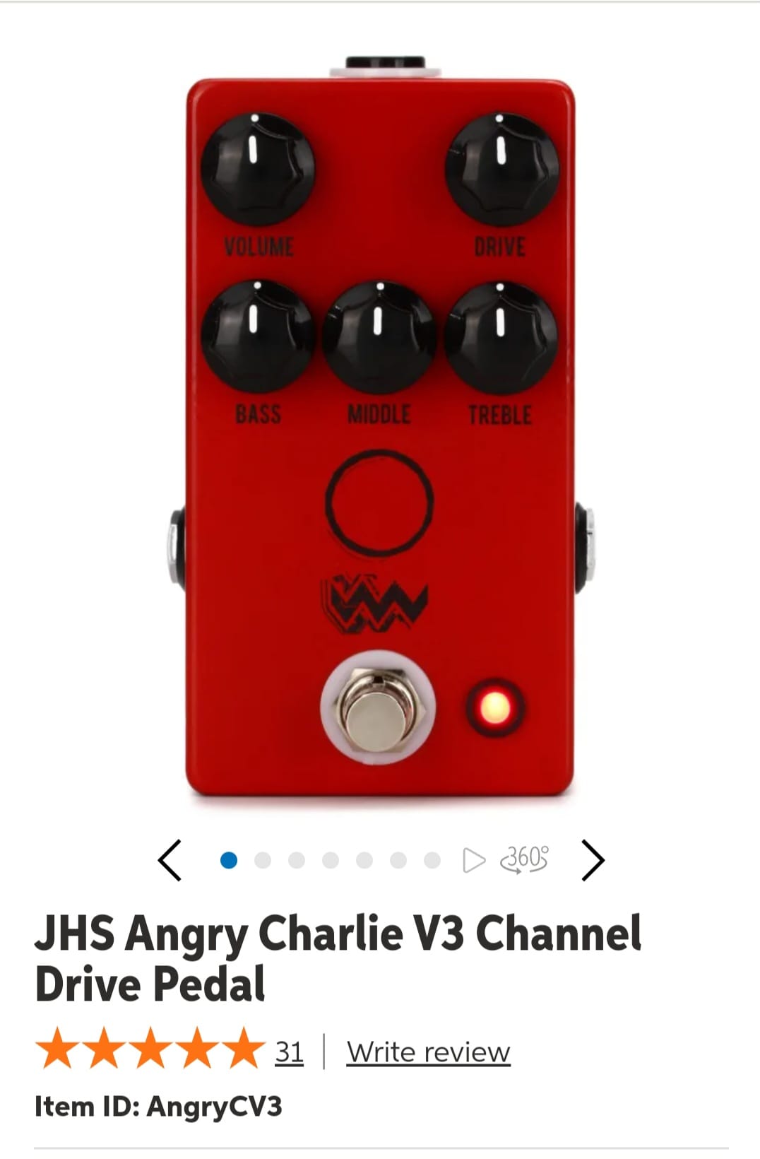 JHS PEDALS アングリーチャーリーAT+ オーバードライブ JHS PEDALS