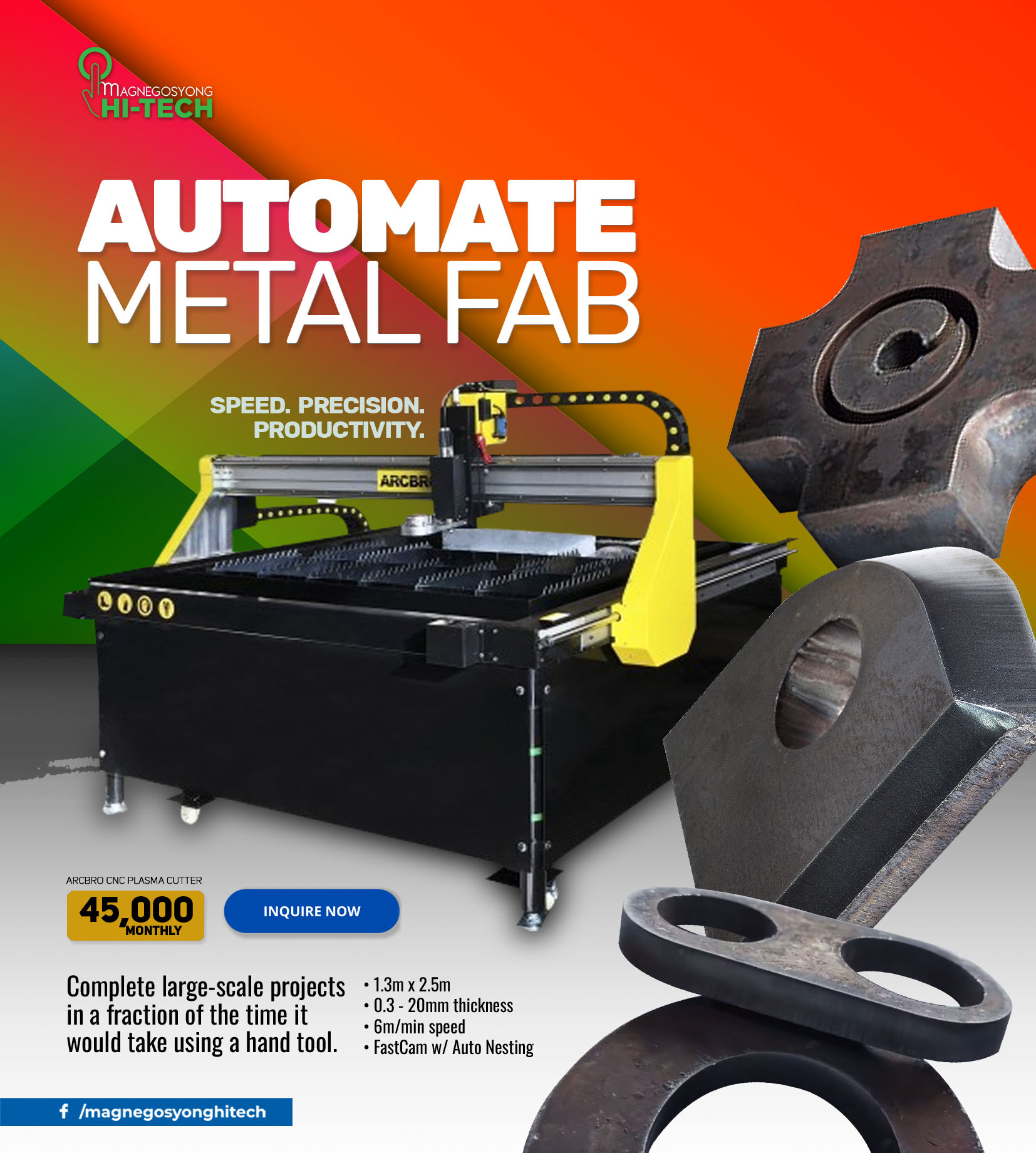 Mag - AUTOMATE METAL FABRICATION Arcbro CNC Plasma Cutter uses a high ...