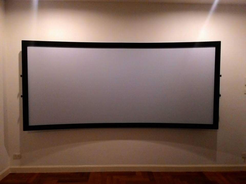 LED Projector - จอโค้ง Fix frame 2.35:1 PVC HDwhite... | Facebook