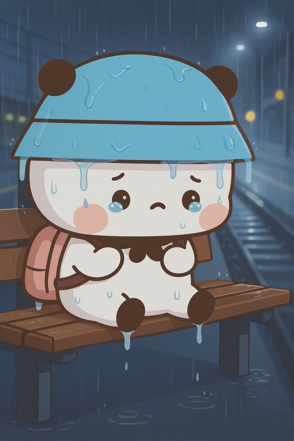 Mou Das - I am Waiting For Dudu 🥹 in The Rain , Because He... | Facebook