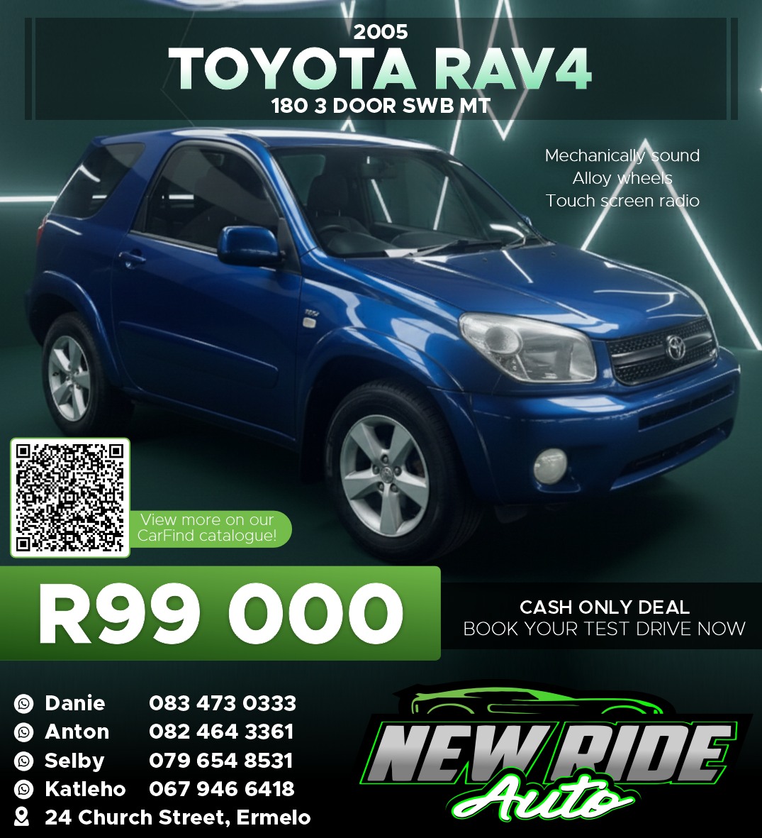 This RAV4 is ready for your... - New Ride Auto Sales Ermelo | Facebook