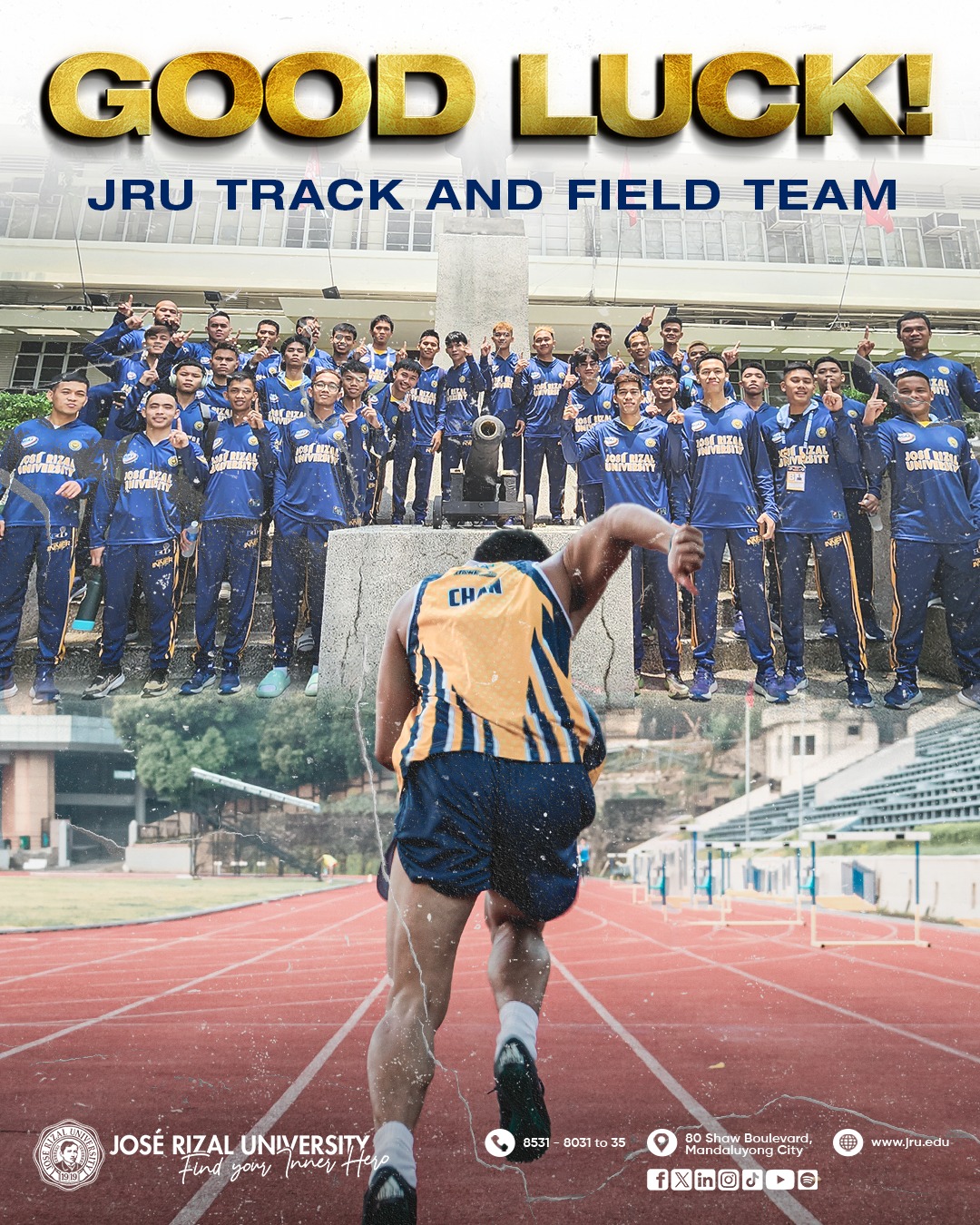 Best of luck to our JRU Track &... - José Rizal University