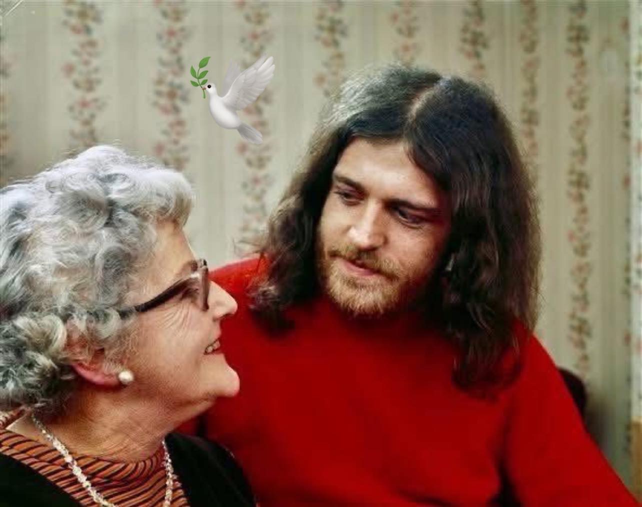 1970....Joe Cocker with his mother Marjorie in Sheffield, England 