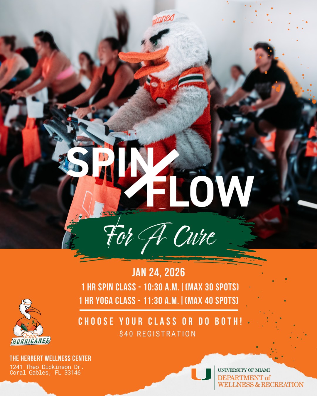 Team Hurricanes - 🚴🧘 Spin & Flow with us on Jan. 24 at... | Facebook