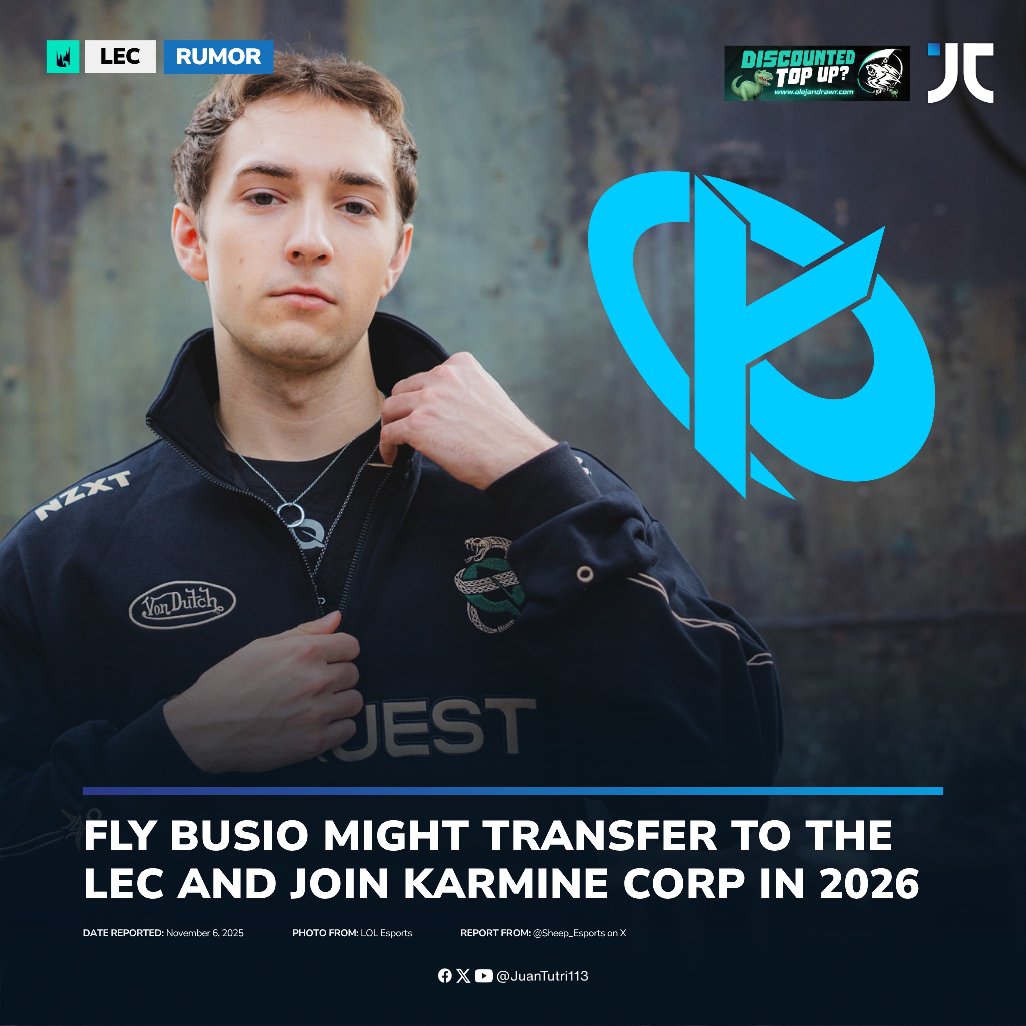 JC - [RUMOR] KC BUSIO? According to a report from Sheep Esports ...