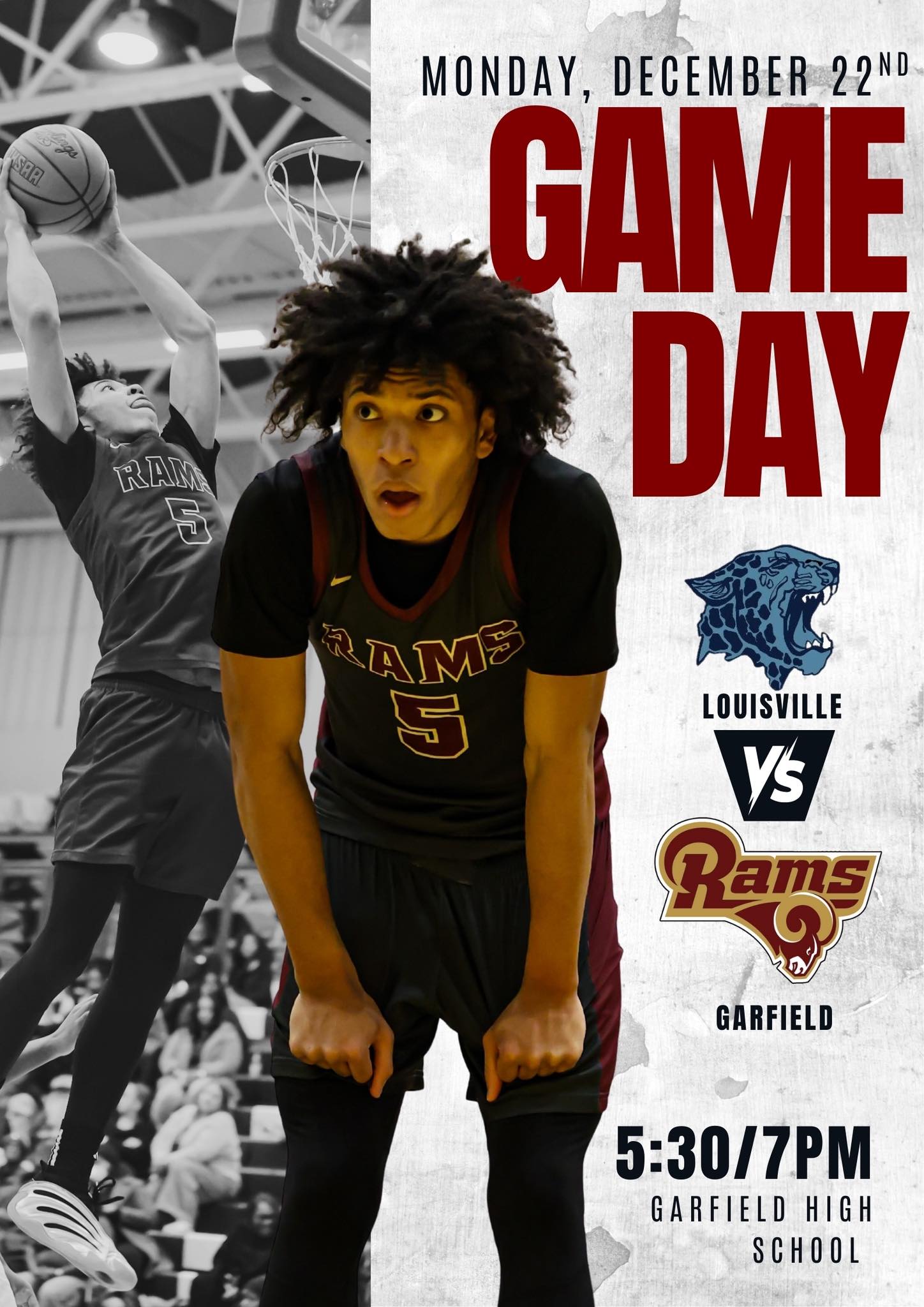 Garfield - Monday night your Garfield Rams host Louisville! Come out ...