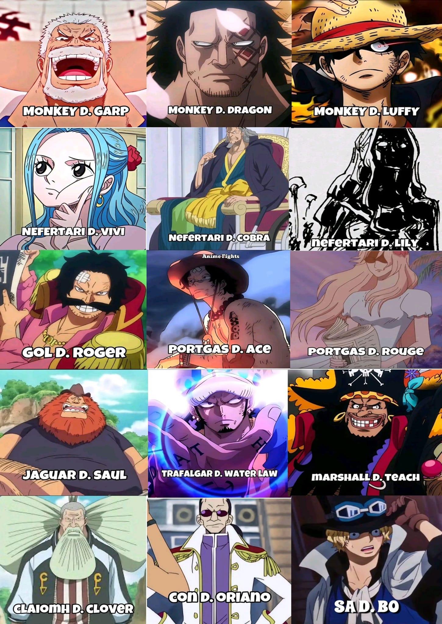 R　CLANE ONEPIECE The D Clan in One Piece #onepiece #onepiecefan #fyp