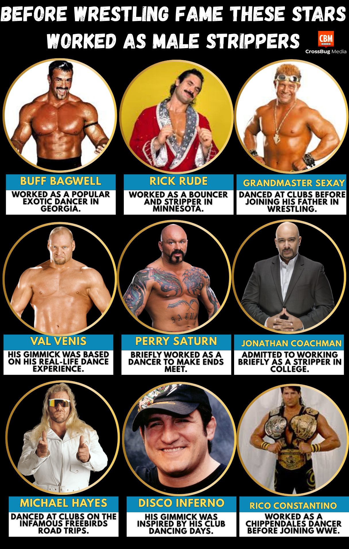 Viral - Before Wrestling Fame These Stars Worked As Male Strippers and ...