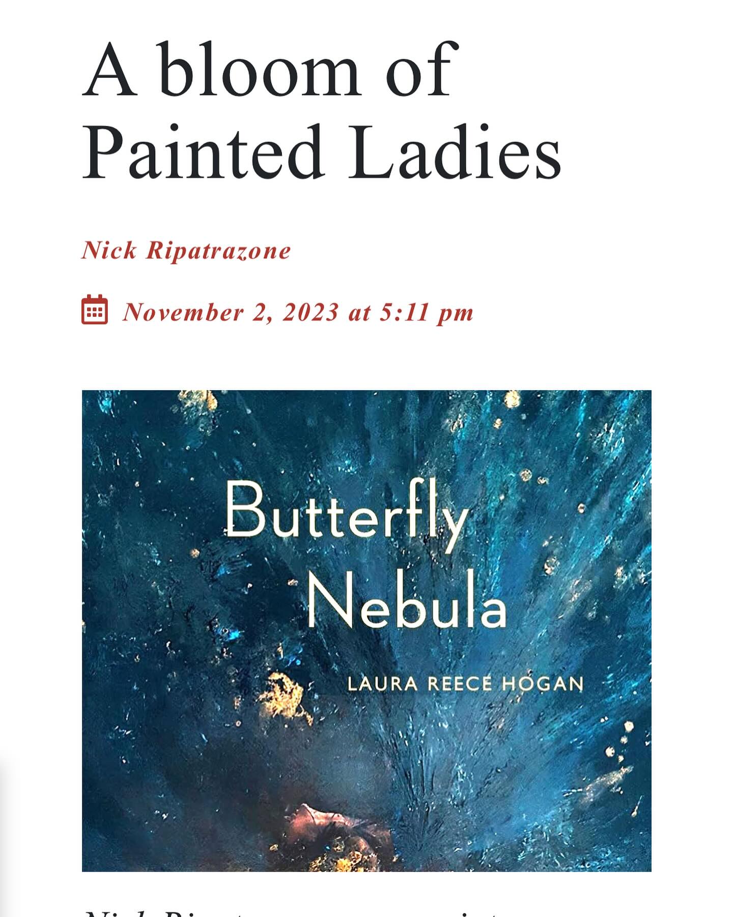I’m an admirer of the brilliant work... - Laura Reece Hogan