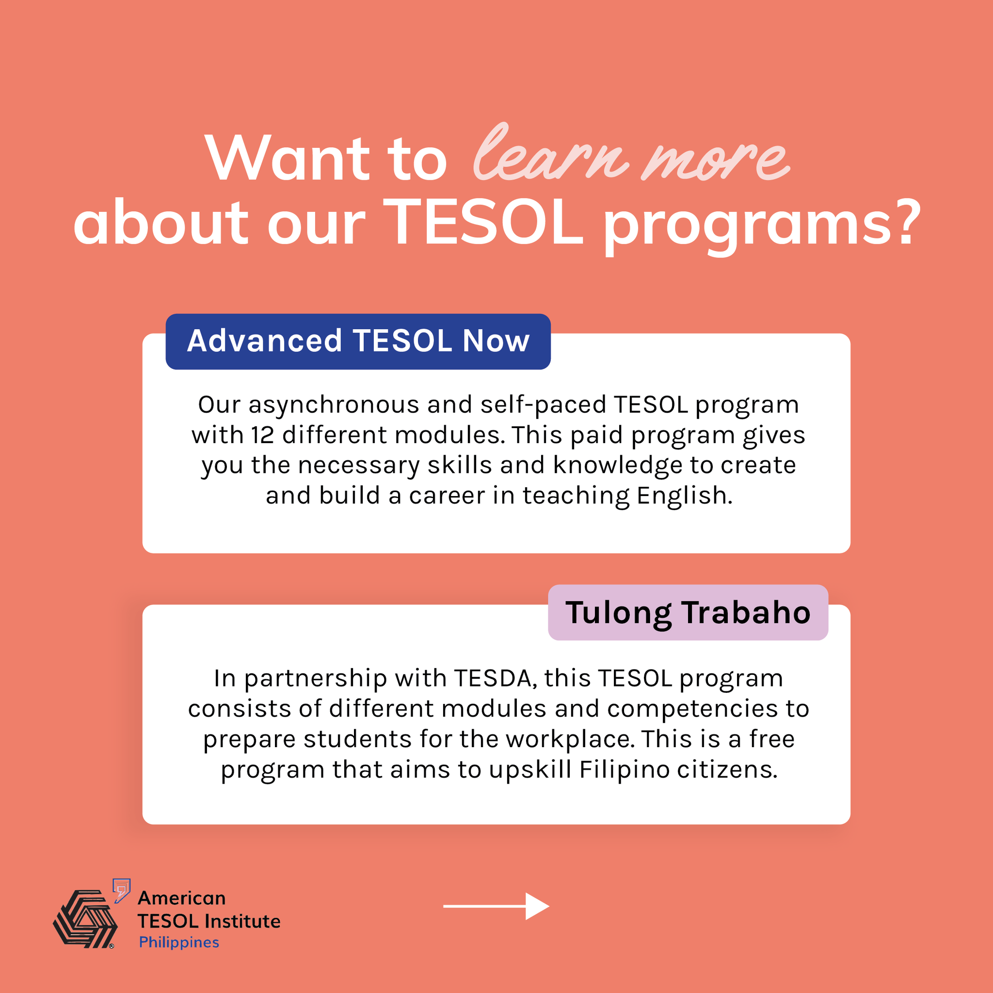 Interesado ka... - American TESOL Institute Philippines Inc. | Facebook