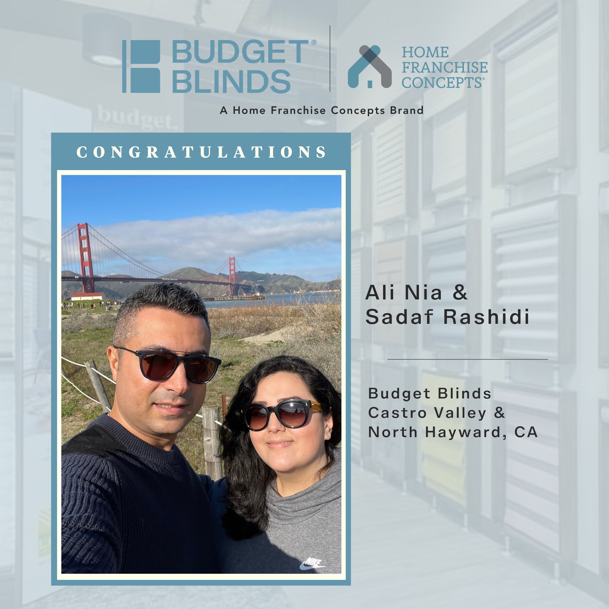 Home - Please join us in congratulating our current franchisees, Ali ...