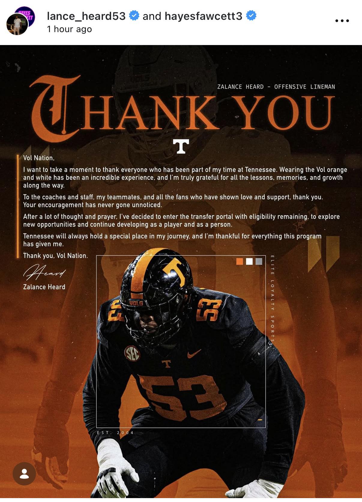 Tennessee’s offensive lineman... - Rylee Robinson Sports | Facebook