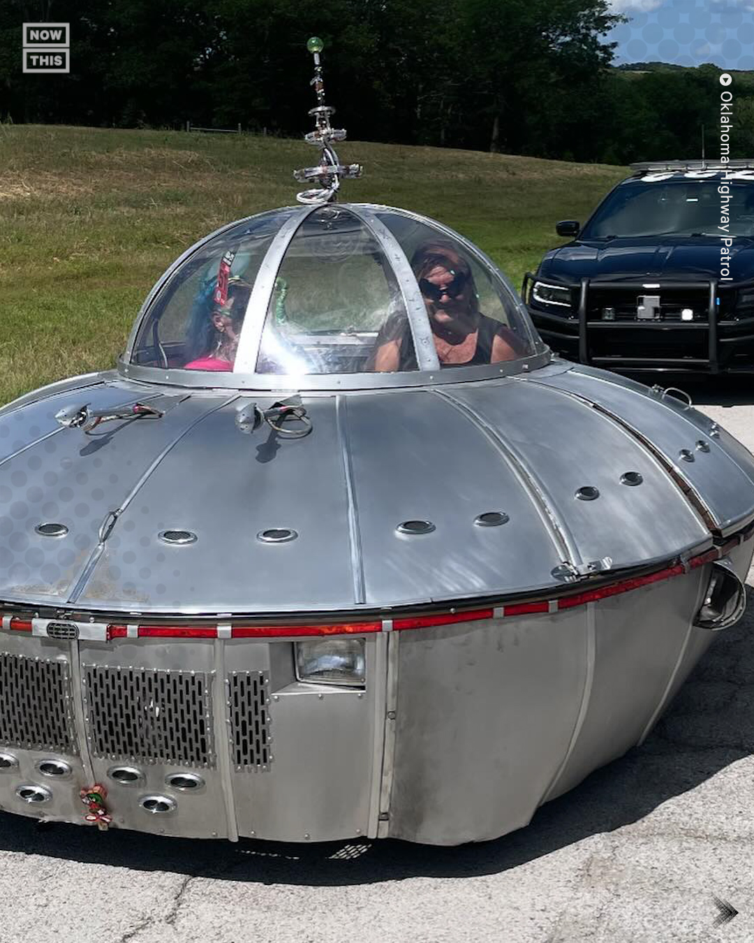 It's not every day you pull over a UFO. Trooper Ryan Vanvleck #722