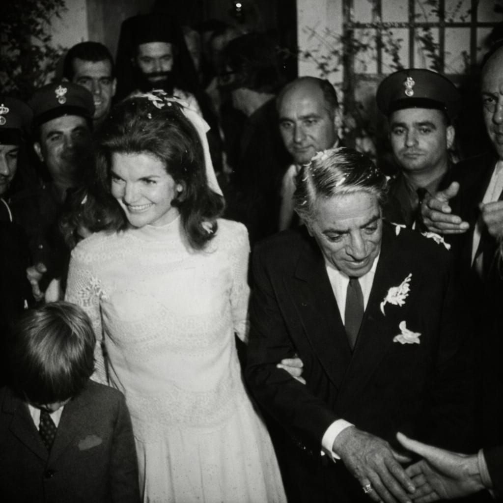 From October 20, 1968, when Jackie Kennedy stood on the private