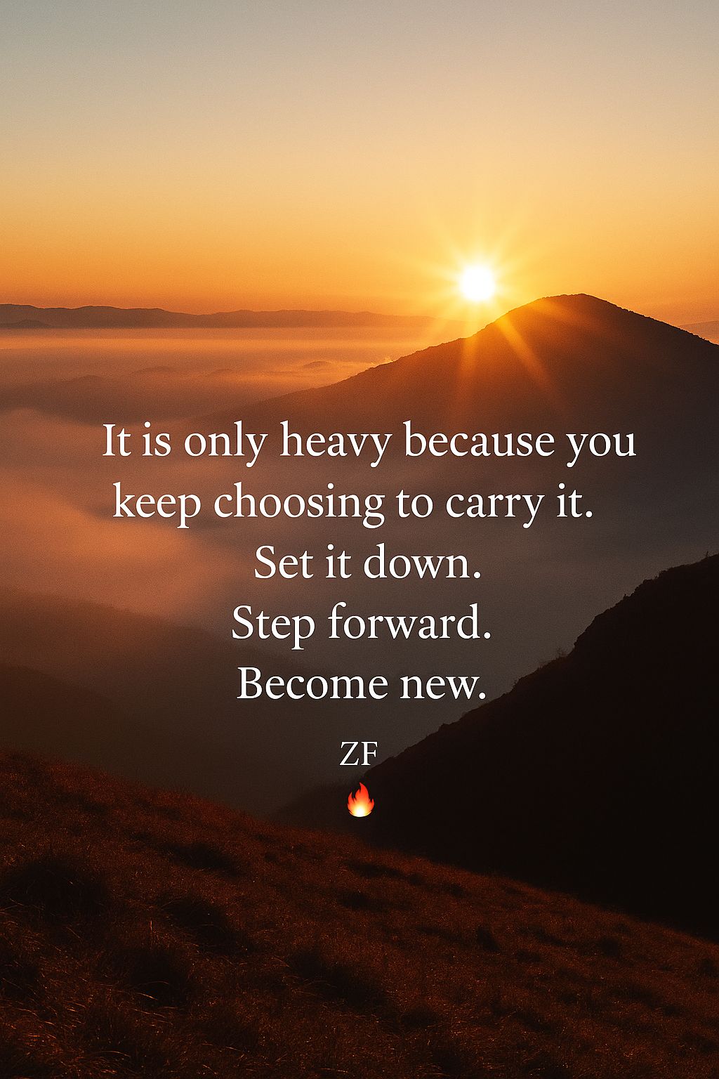 Zachary Fisher - 🔥 THE WEIGHT WE CARRY There comes a... | Facebook