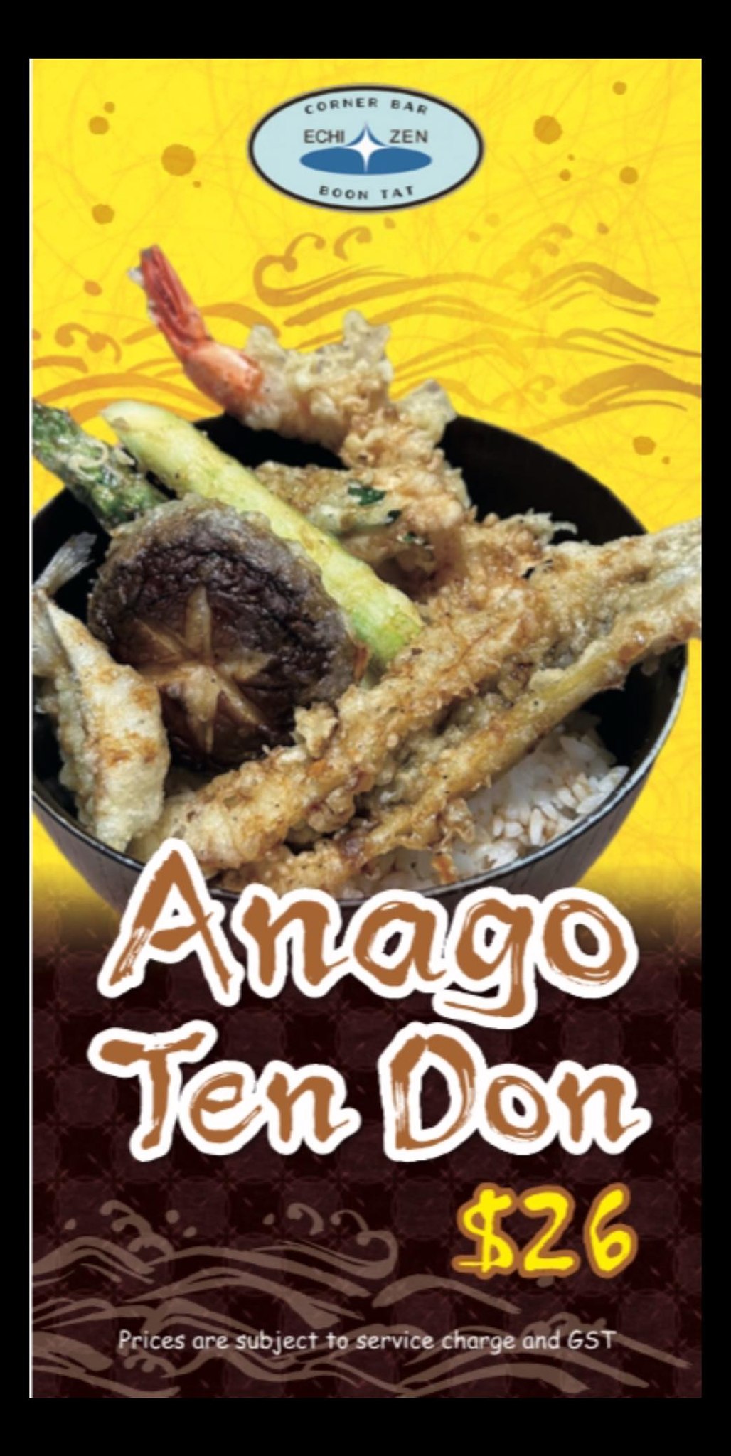Echizen - Try our New Donburi Special Anago Ten Don here at @ Echizen L ...