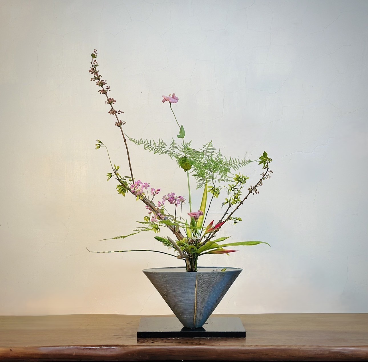 寶桂老師的池坊華道教室 - 教室作品 立花新風體