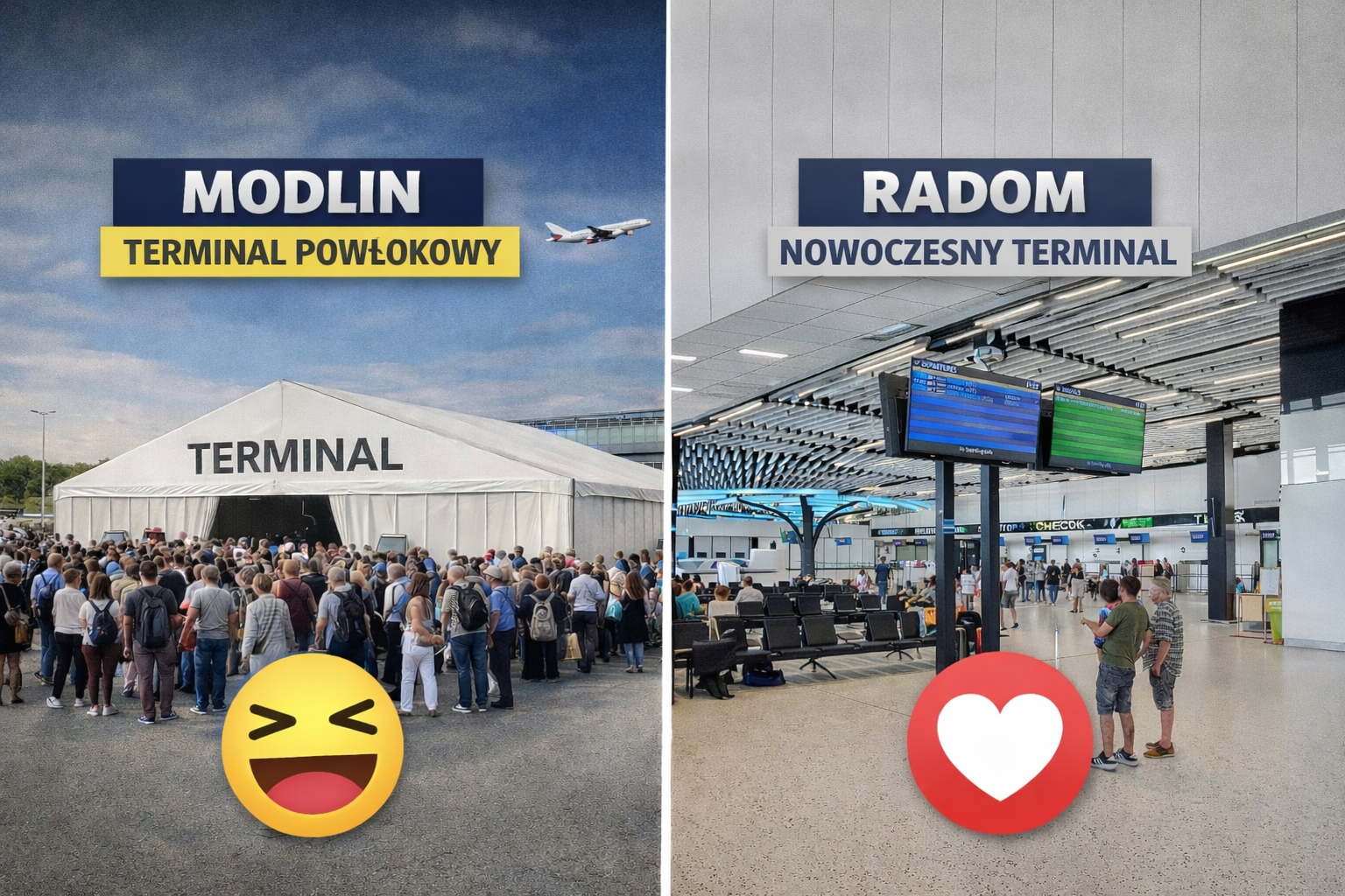[#ANKIETA] 🛫 Z którego terminala... - Lotnisko RDO Radom | Facebook