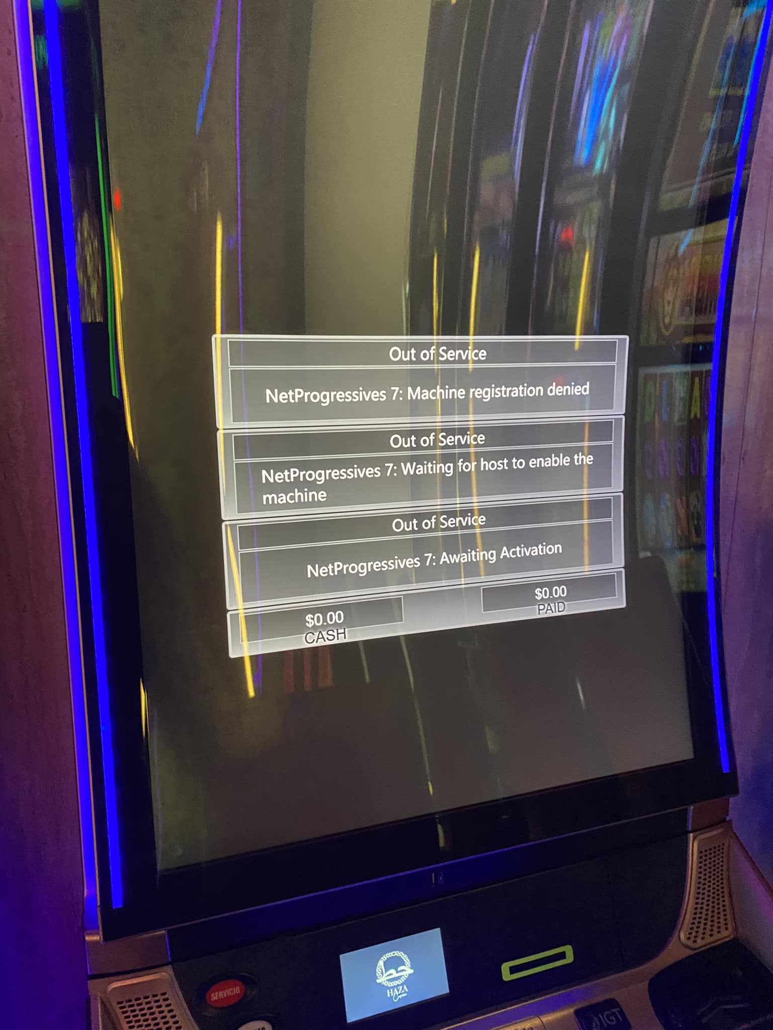 Slot Techs | Got this error on one IGT Crystal Curve, what should I try ...