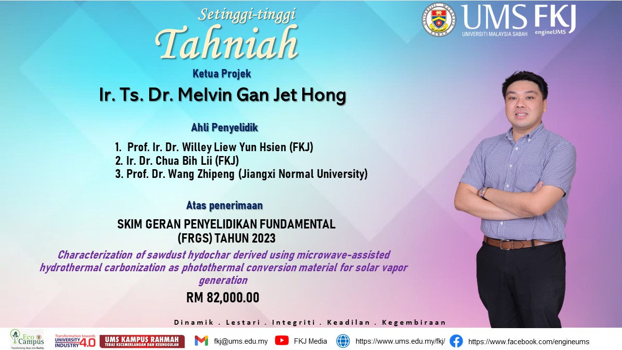 Congratulations to Ir. Ts. Dr.... - Fakulti Kejuruteraan UMS | Facebook