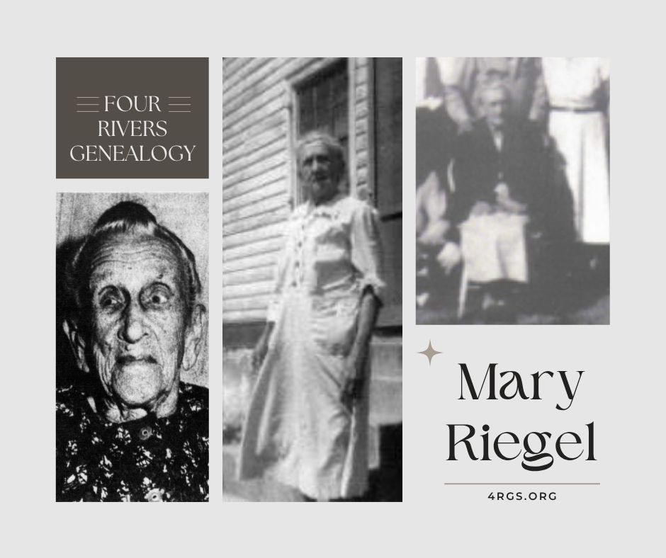 Four - Mary Riegel (1872–1968) Mary Riegel was born on September 8 ...